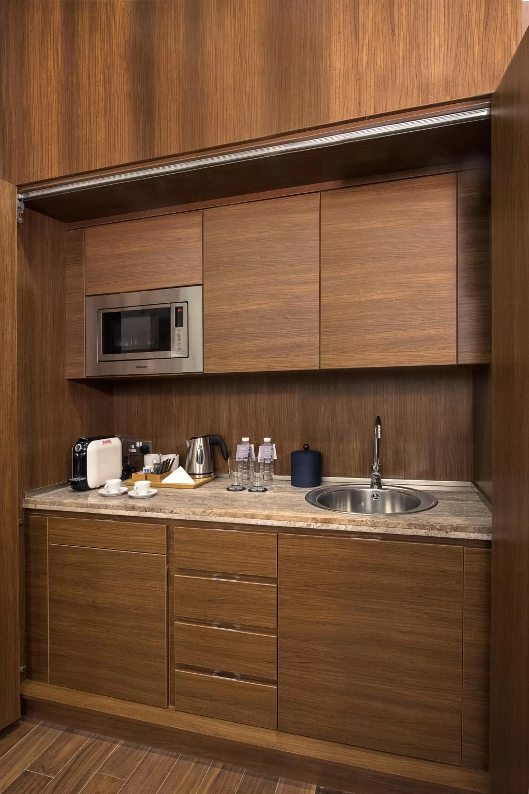 Kitchen or kitchenette in Wyndham Grand Manama