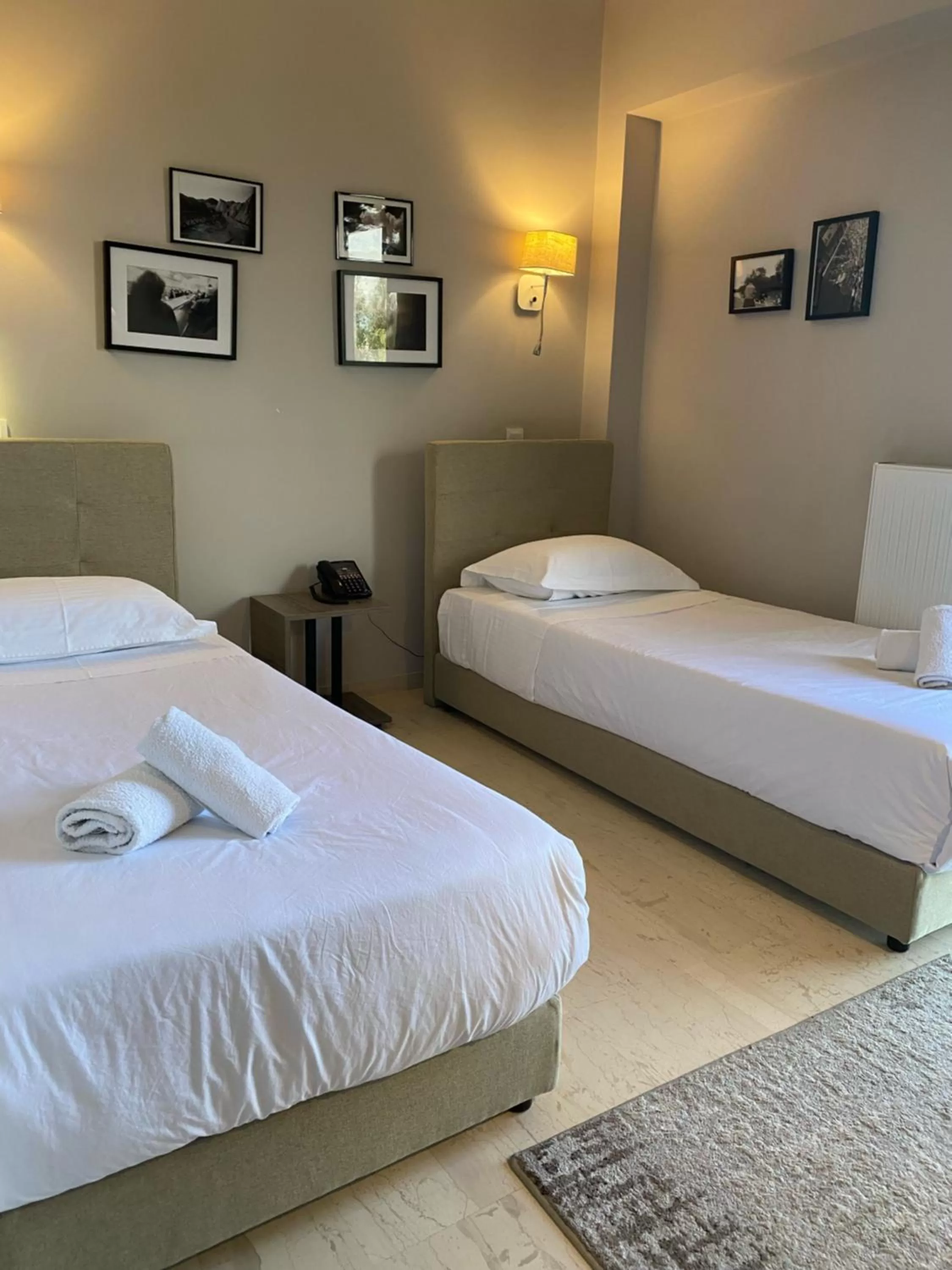 Bed in Athens Iris Hotel