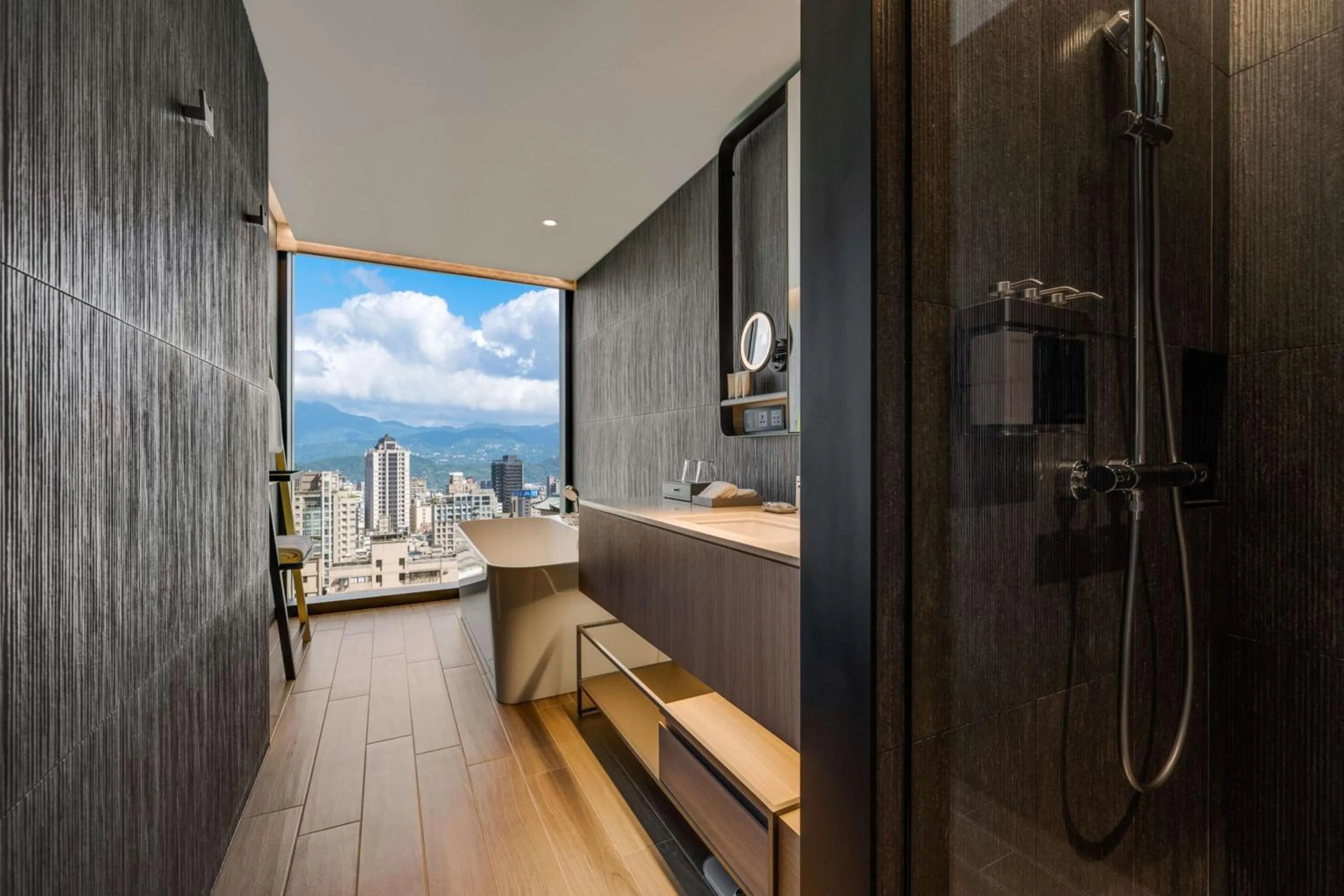 Bathroom in Hotel Resonance Taipei, Tapestry Collection by Hilton