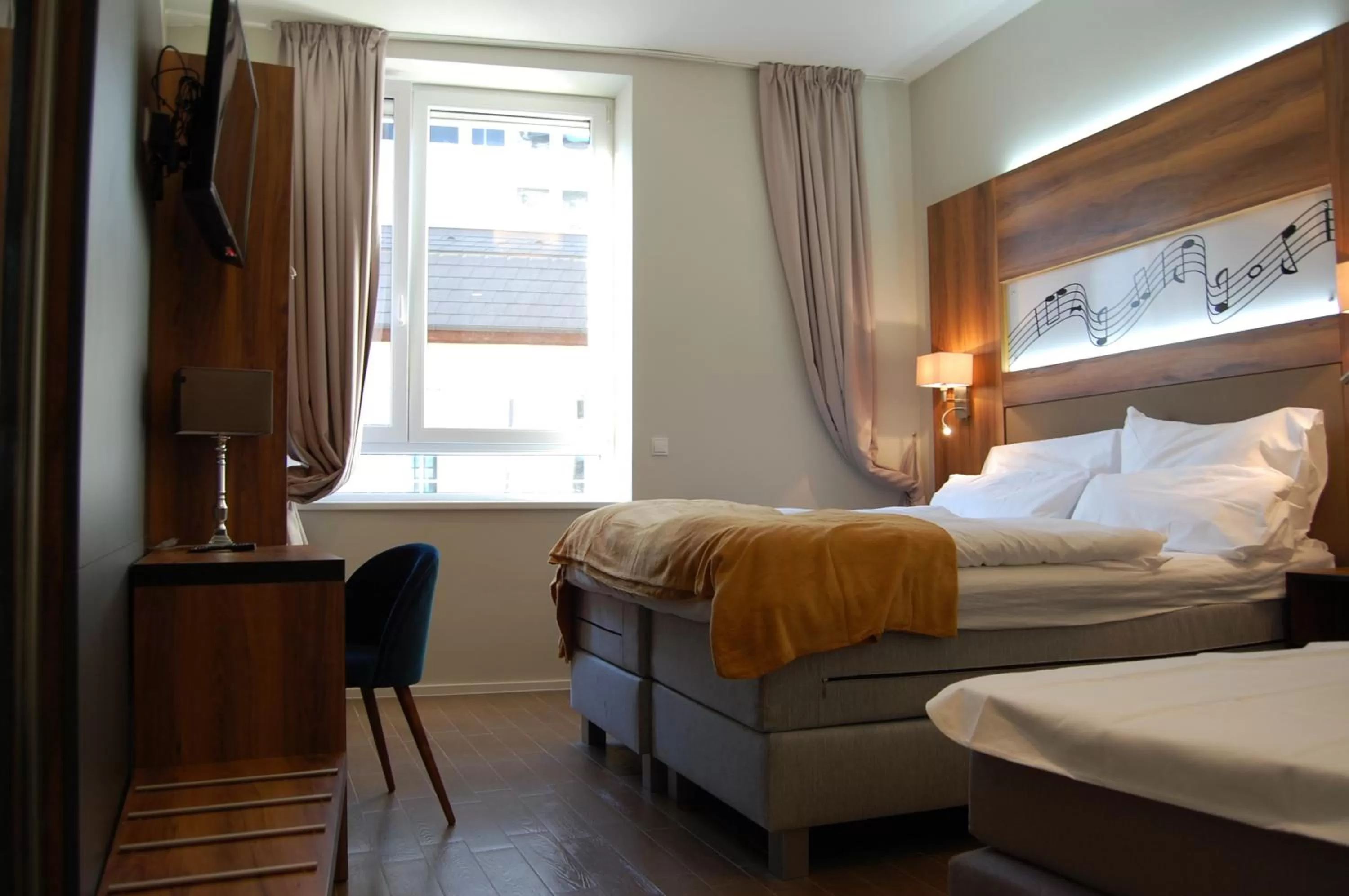 Bed in Apollo Hotel Vienna