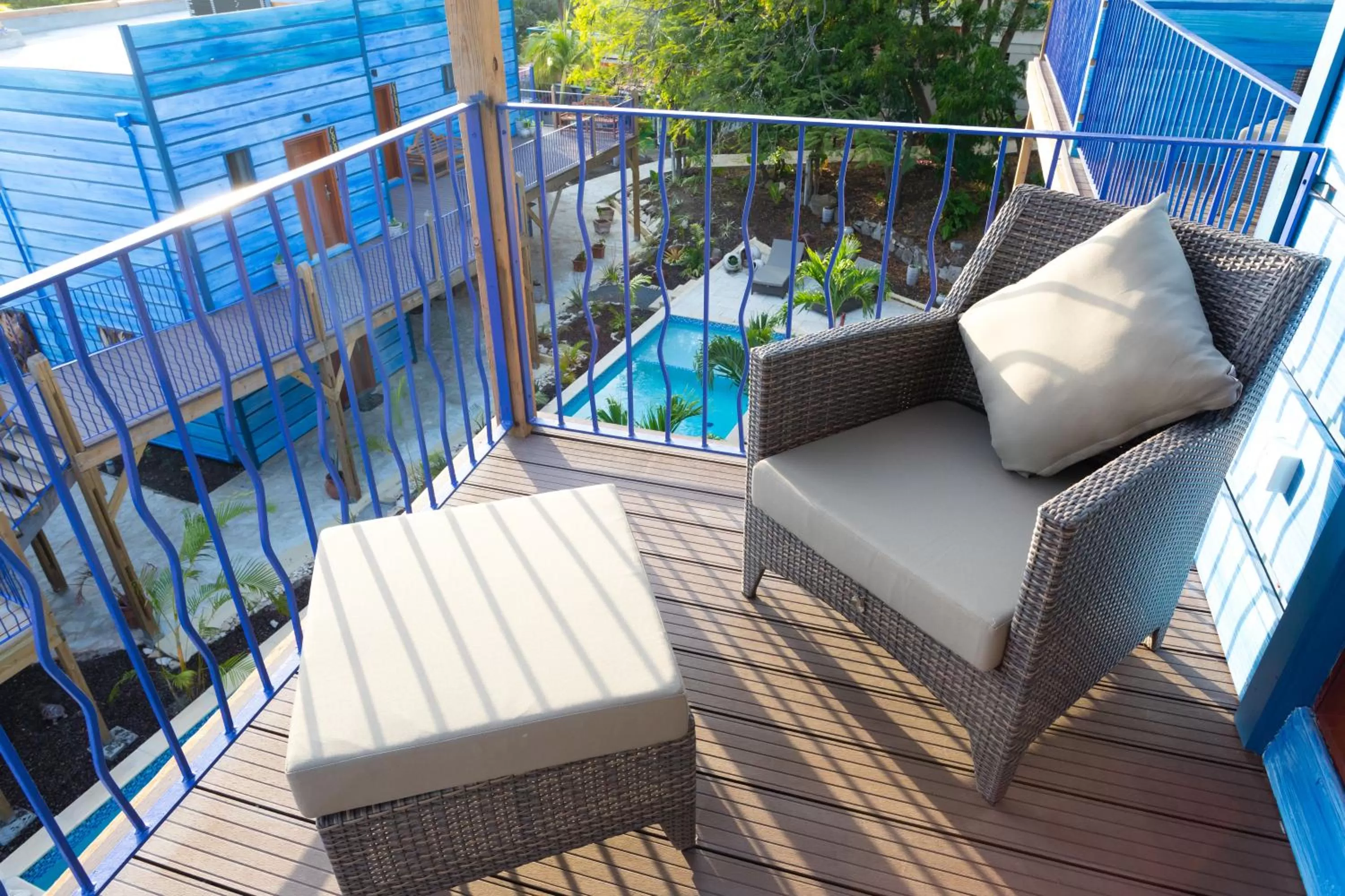 Patio in True Blue Bay Resort