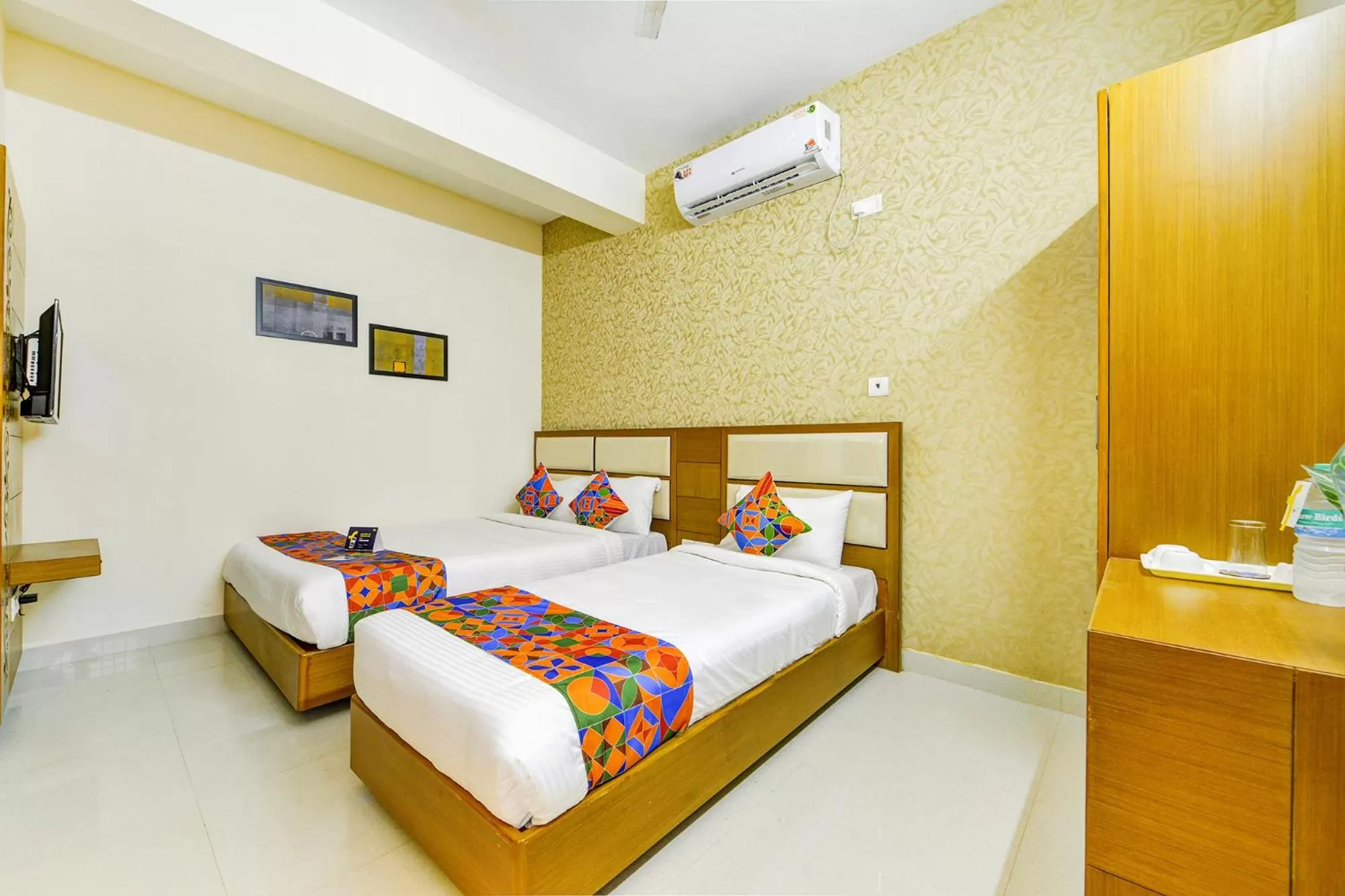 Bedroom, Bed in FabHotel Sky Bay Residency
