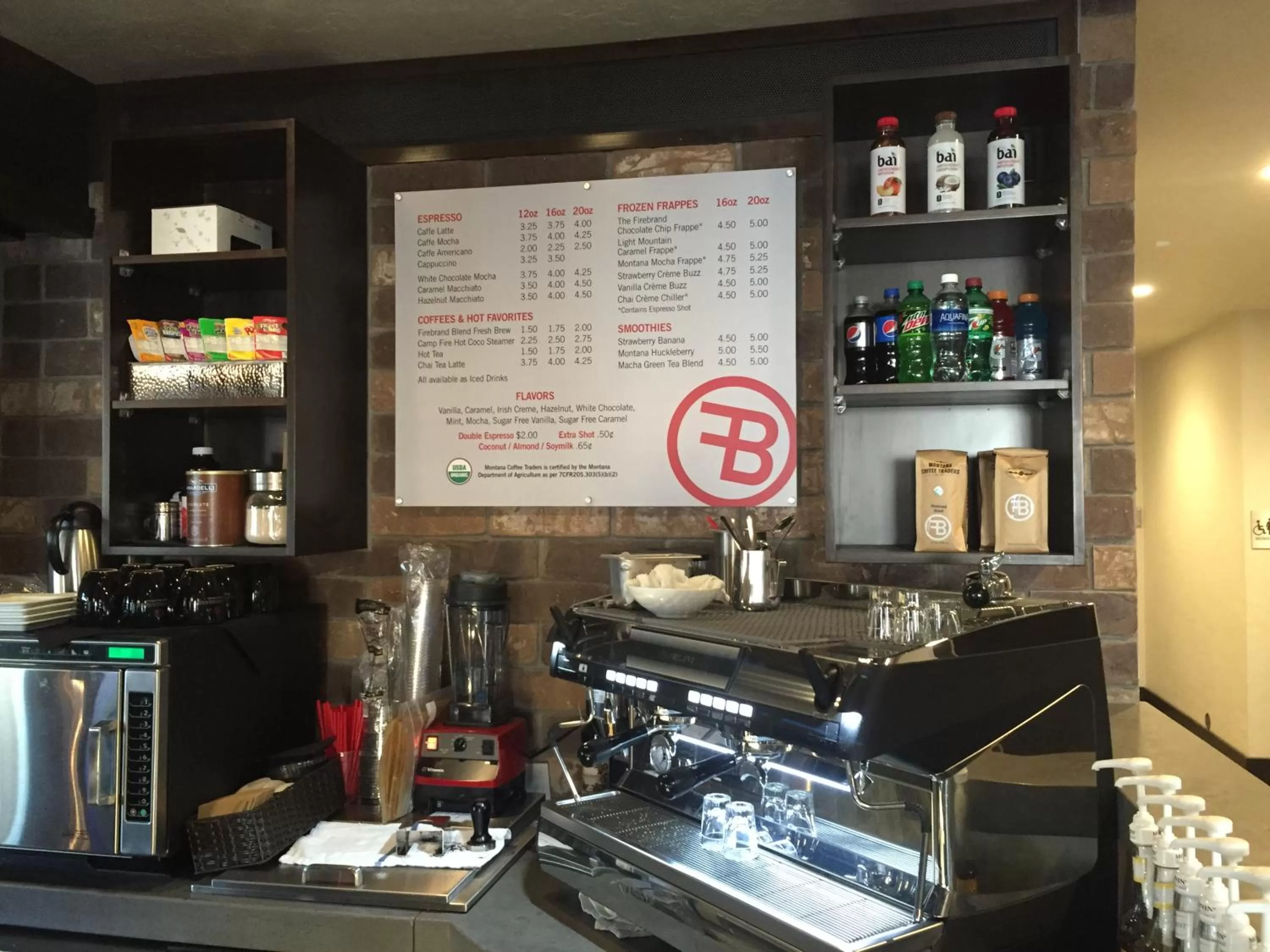 Restaurant/places to eat in Firebrand Hotel