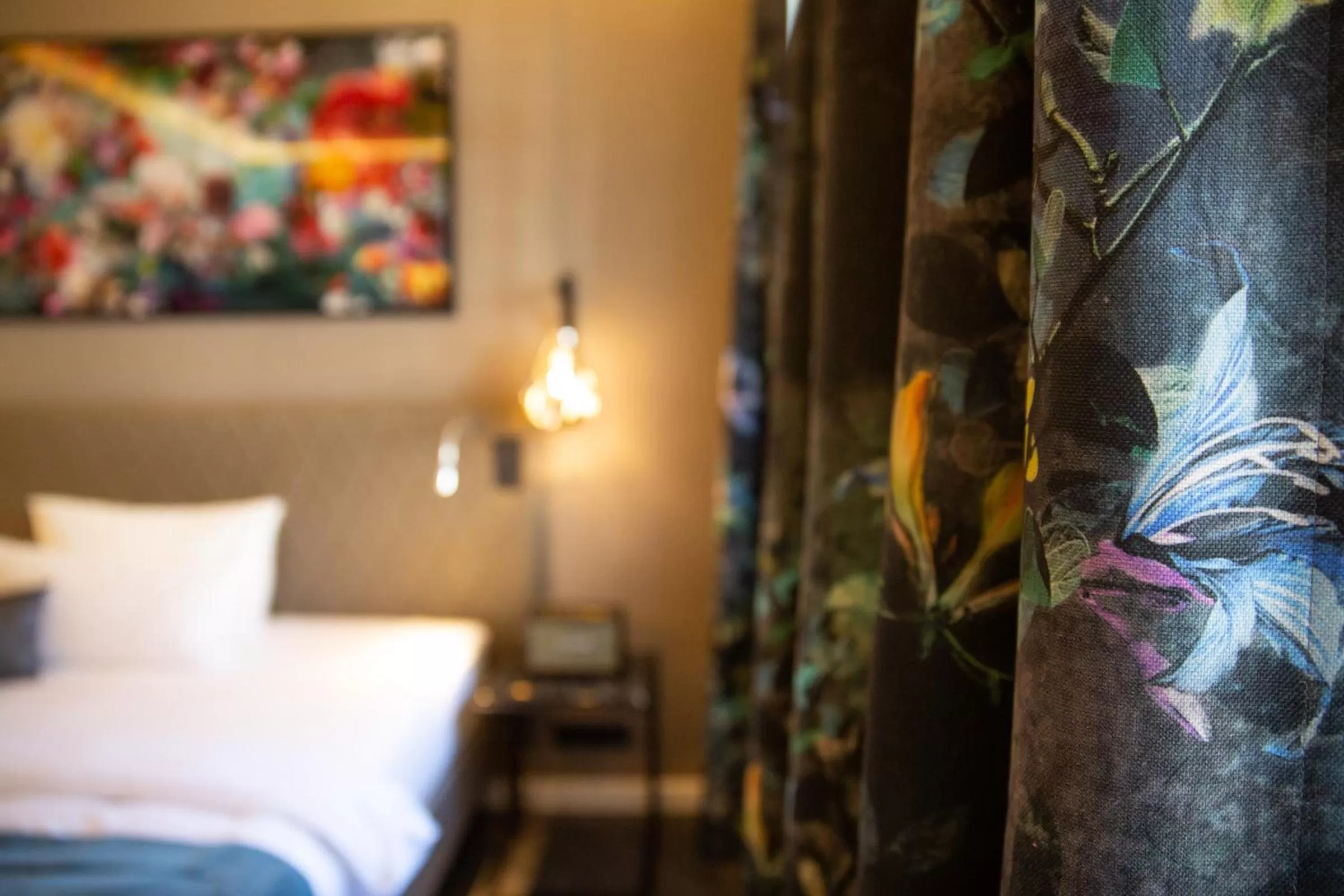 Decorative detail, Bed in Boutique Hotel Poppenbütteler Hof