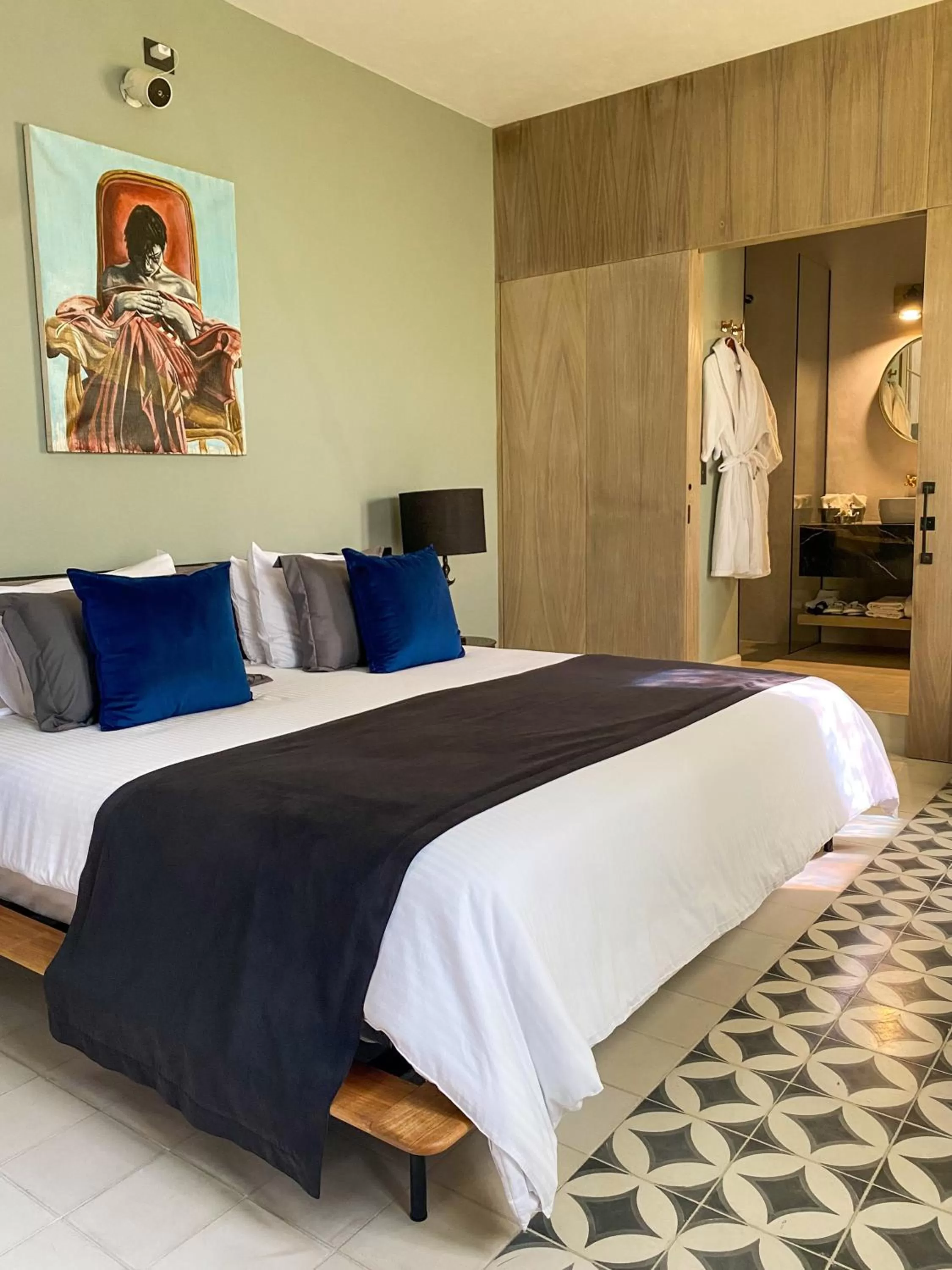 Bed in Hotel Nena Centro