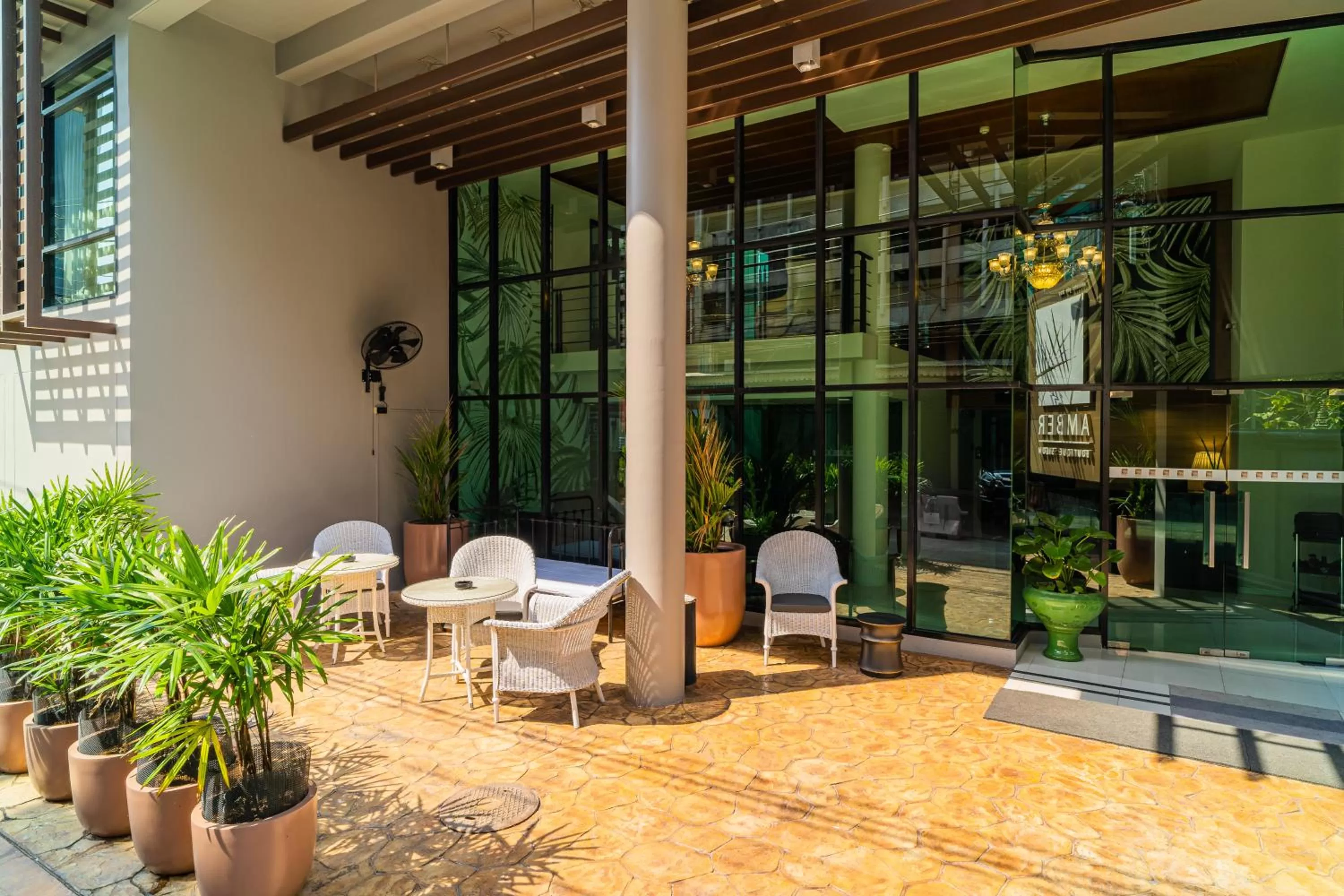 Seating area in Amber Boutique Silom