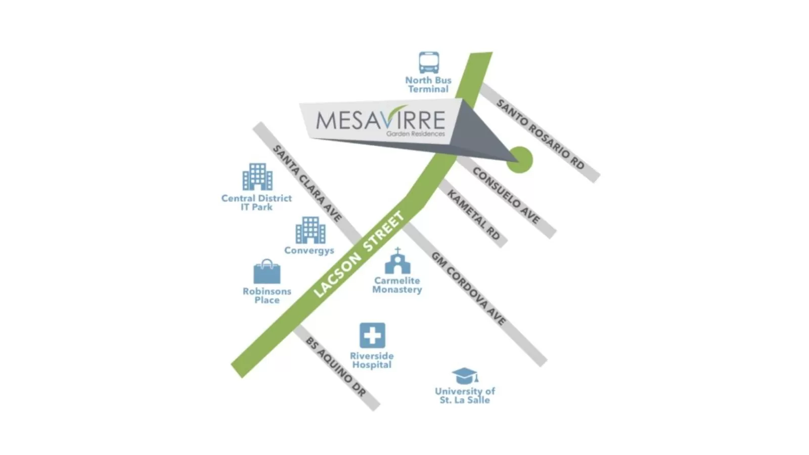 Property building in AZRA Bacolod at Mesavirre Garden Residences