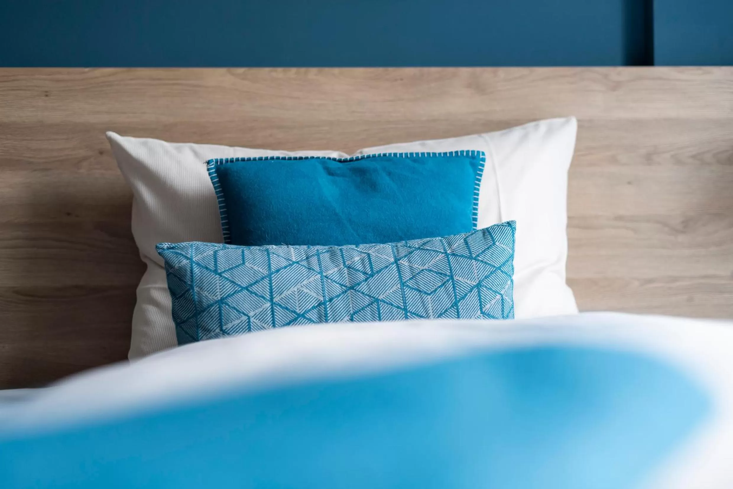 Decorative detail, Bed in HARBR Hotel Konstanz, a member of Radisson Individuals