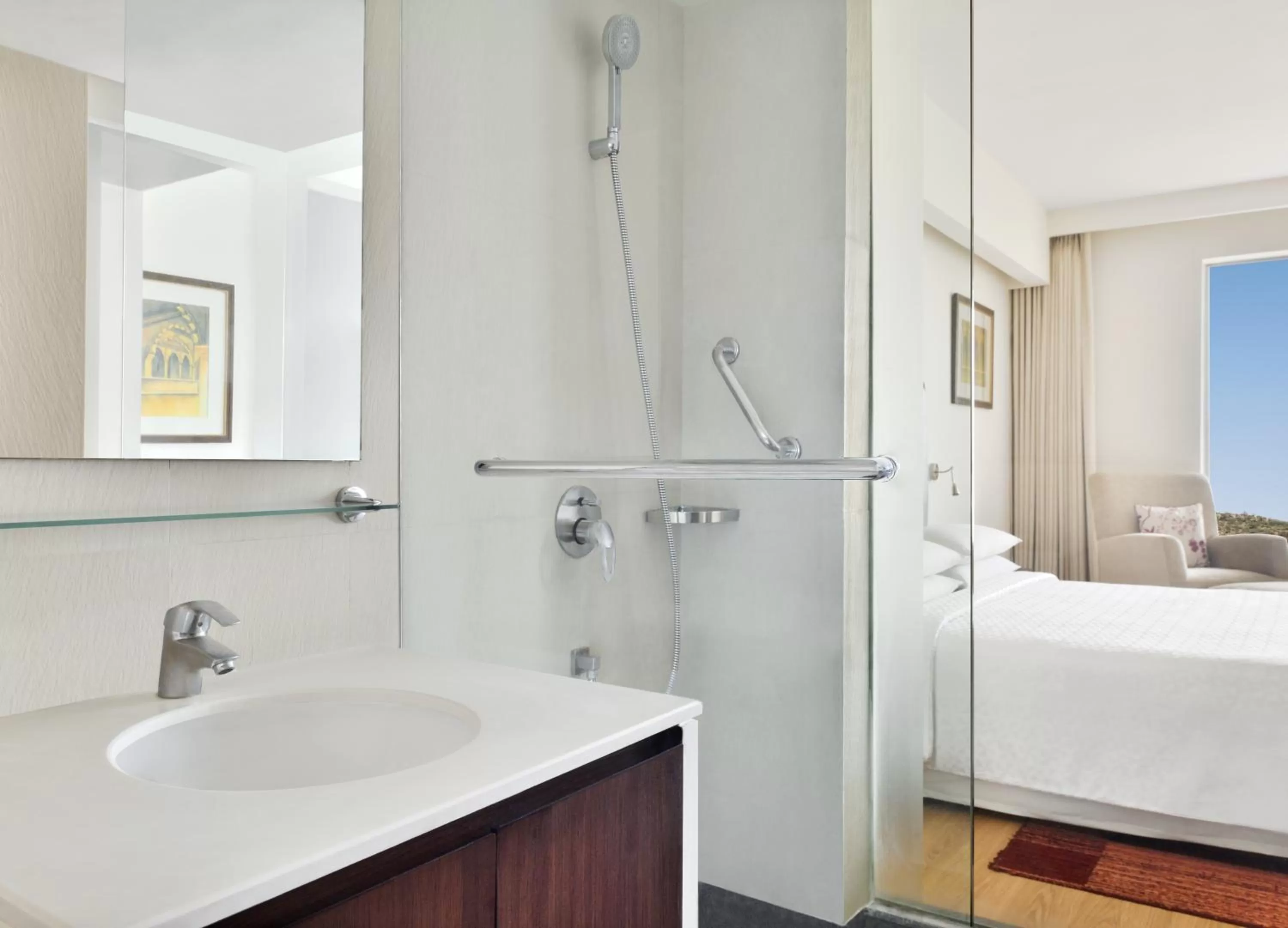 Bathroom, Bed in Four Points by Sheraton Jaipur, City Square