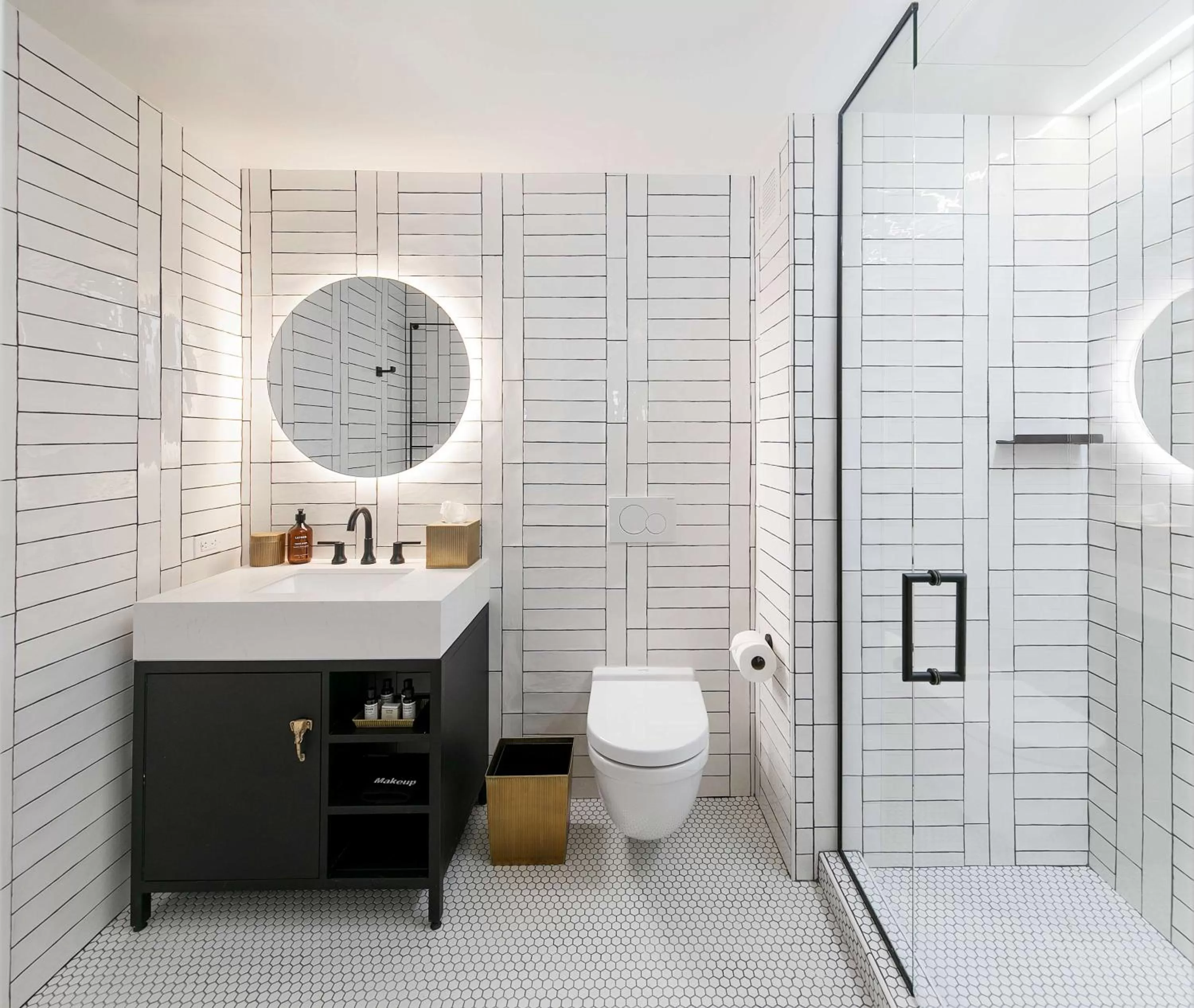 Bathroom in The Wayfarer Downtown LA, Tapestry Collection by Hilton