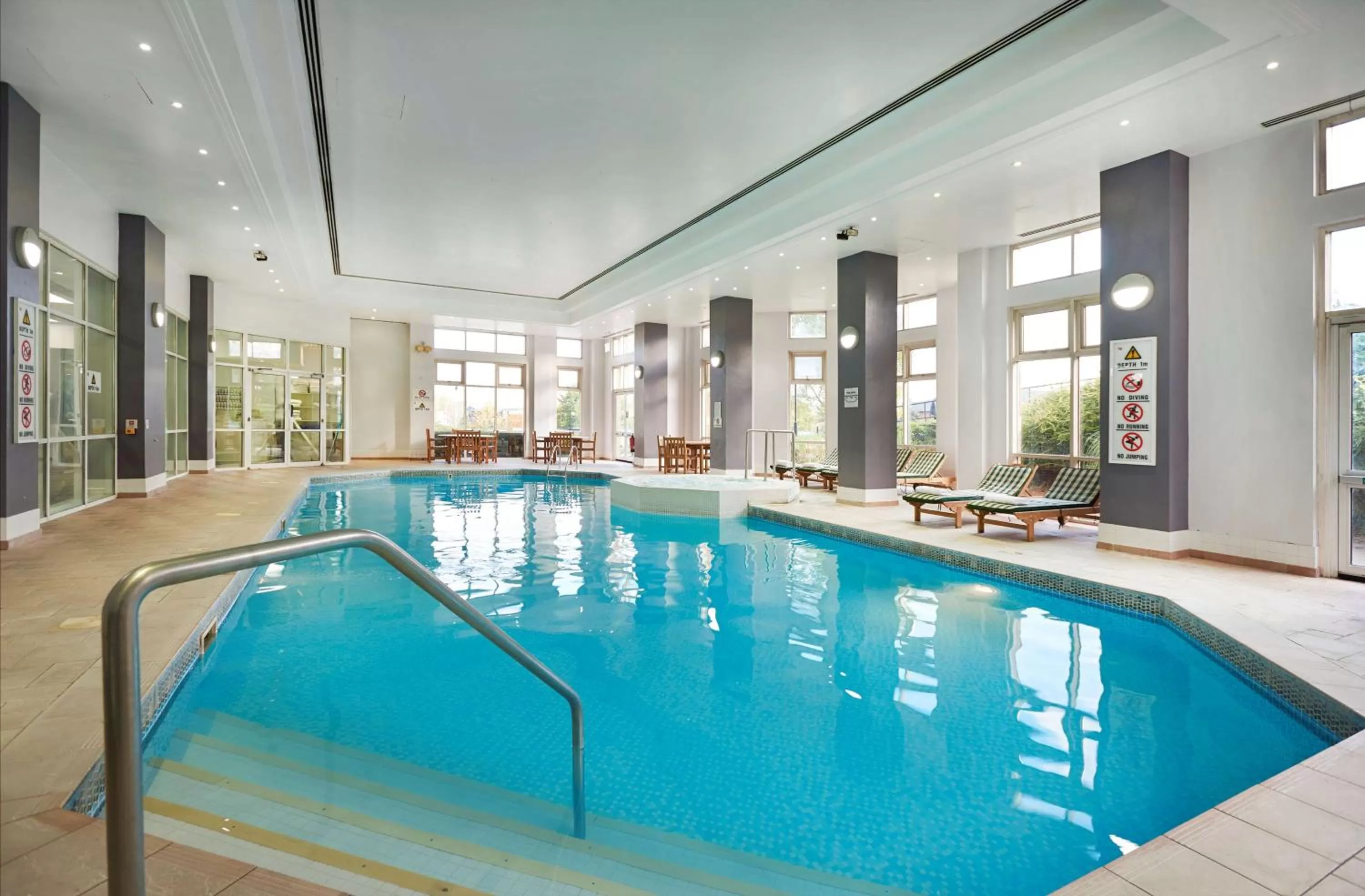 Pool view in DoubleTree by Hilton Dartford Bridge