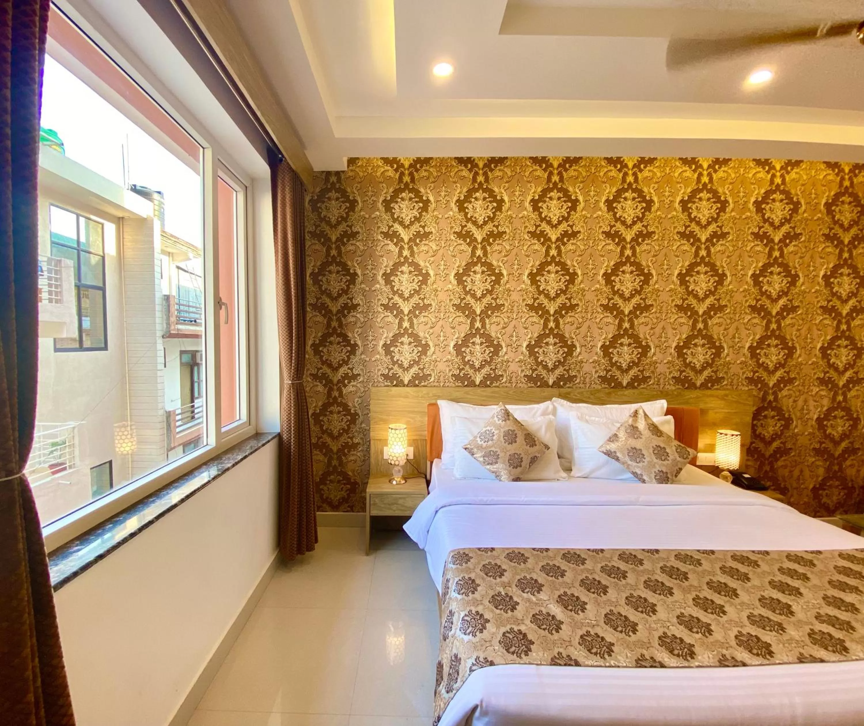 Bed in Arogyadham Wellness Retreat