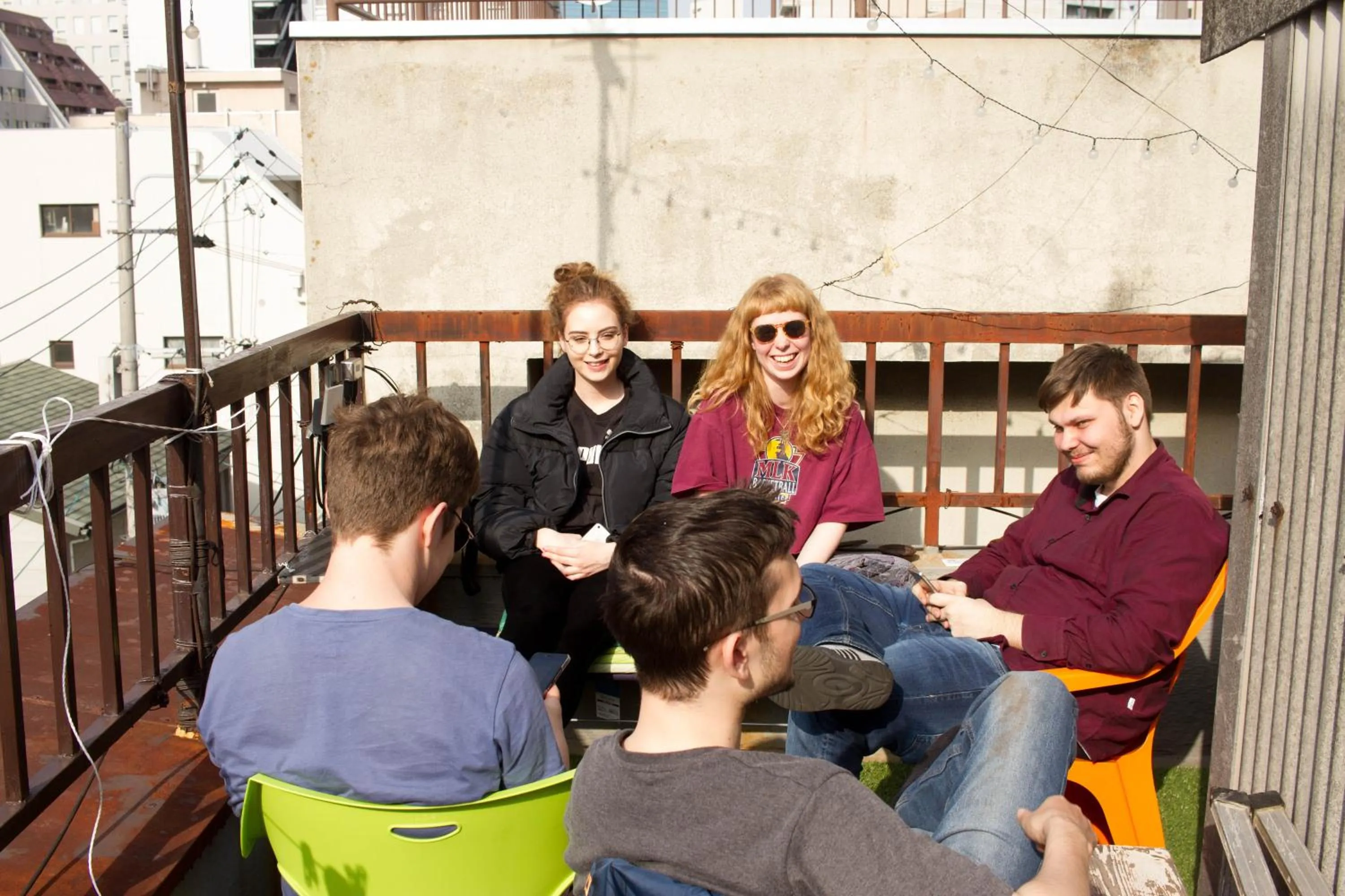 Balcony/Terrace in Hostel Nakamura Kobe