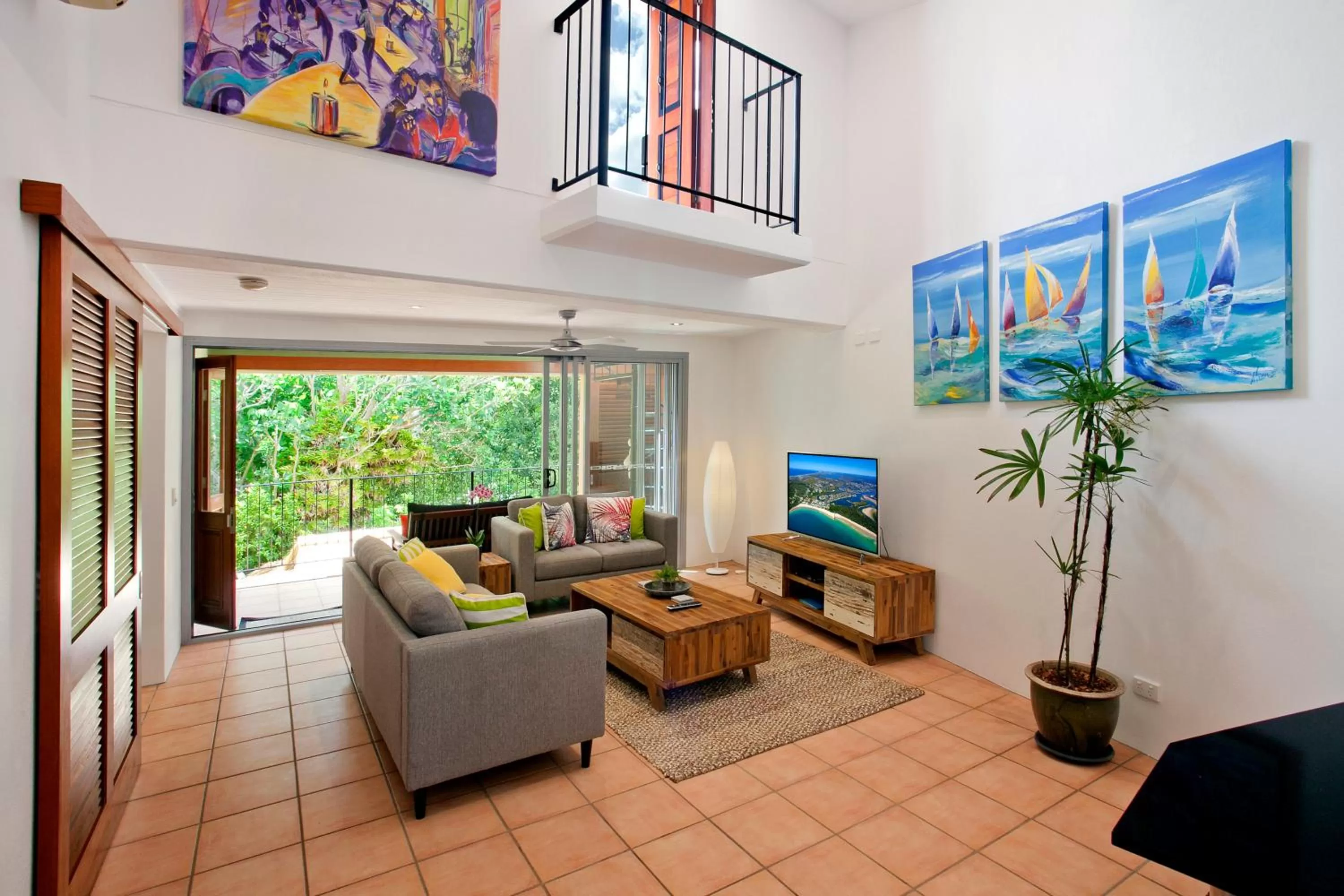 Living room in L'Auberge Noosa