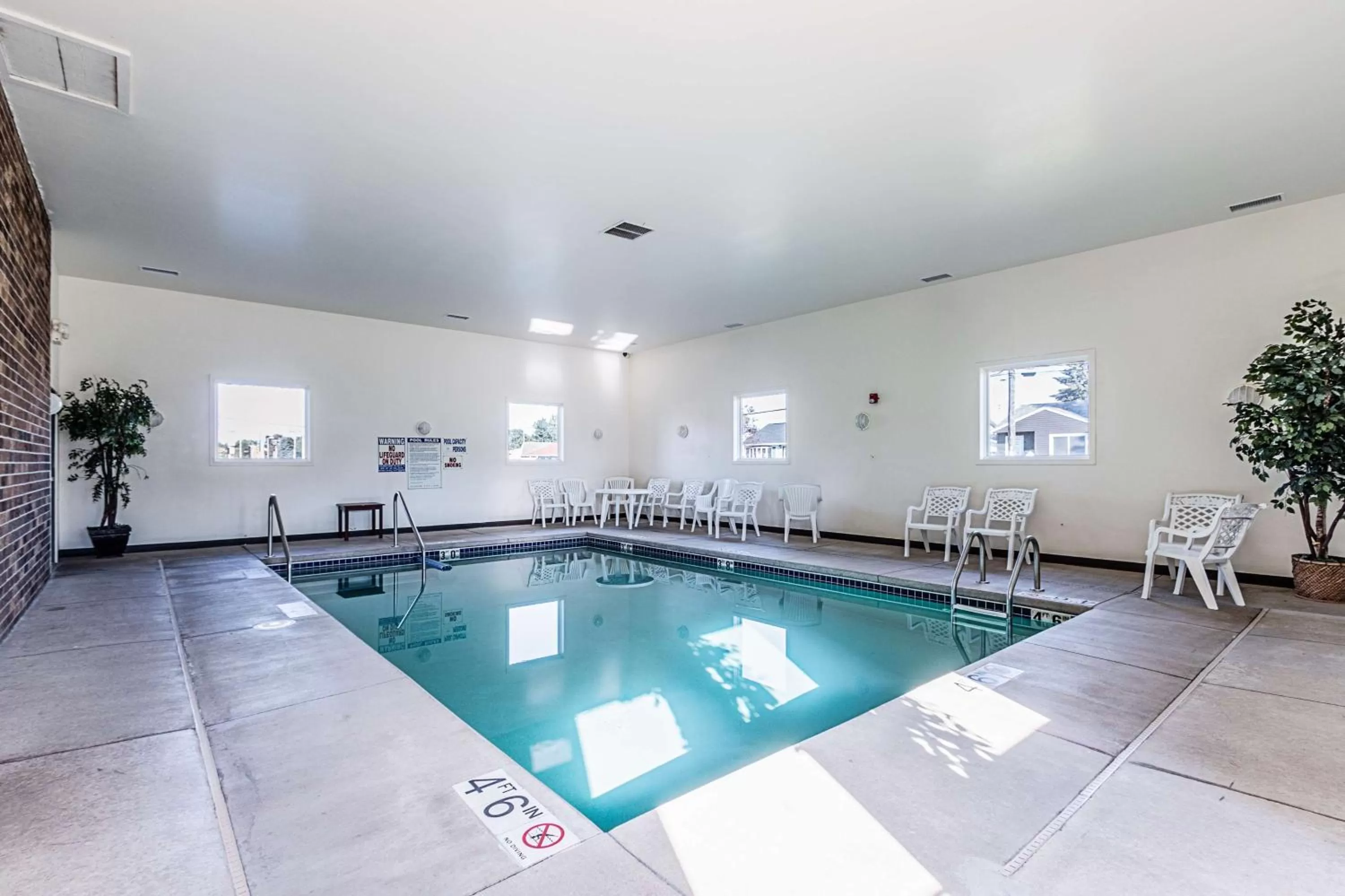 Pool view in Motel 6-Wisconsin Rapids, WI