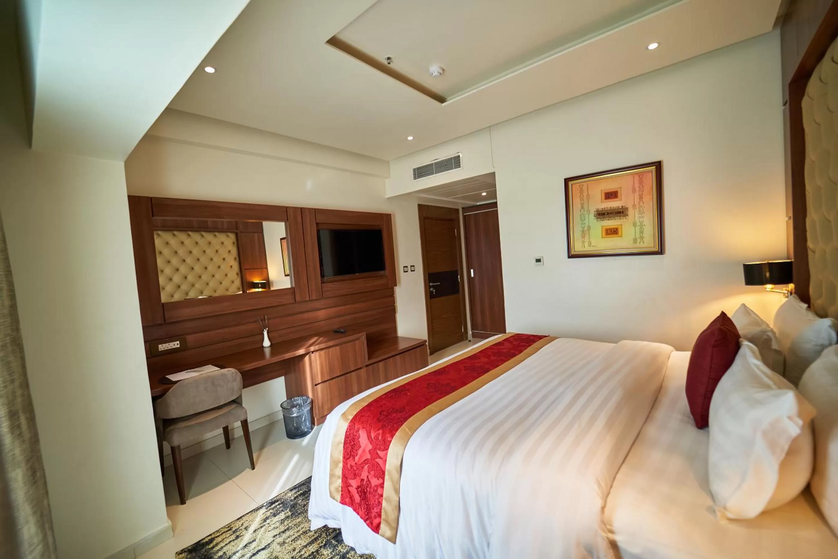 Photo of the whole room, Bed in The Lilygate Lagos