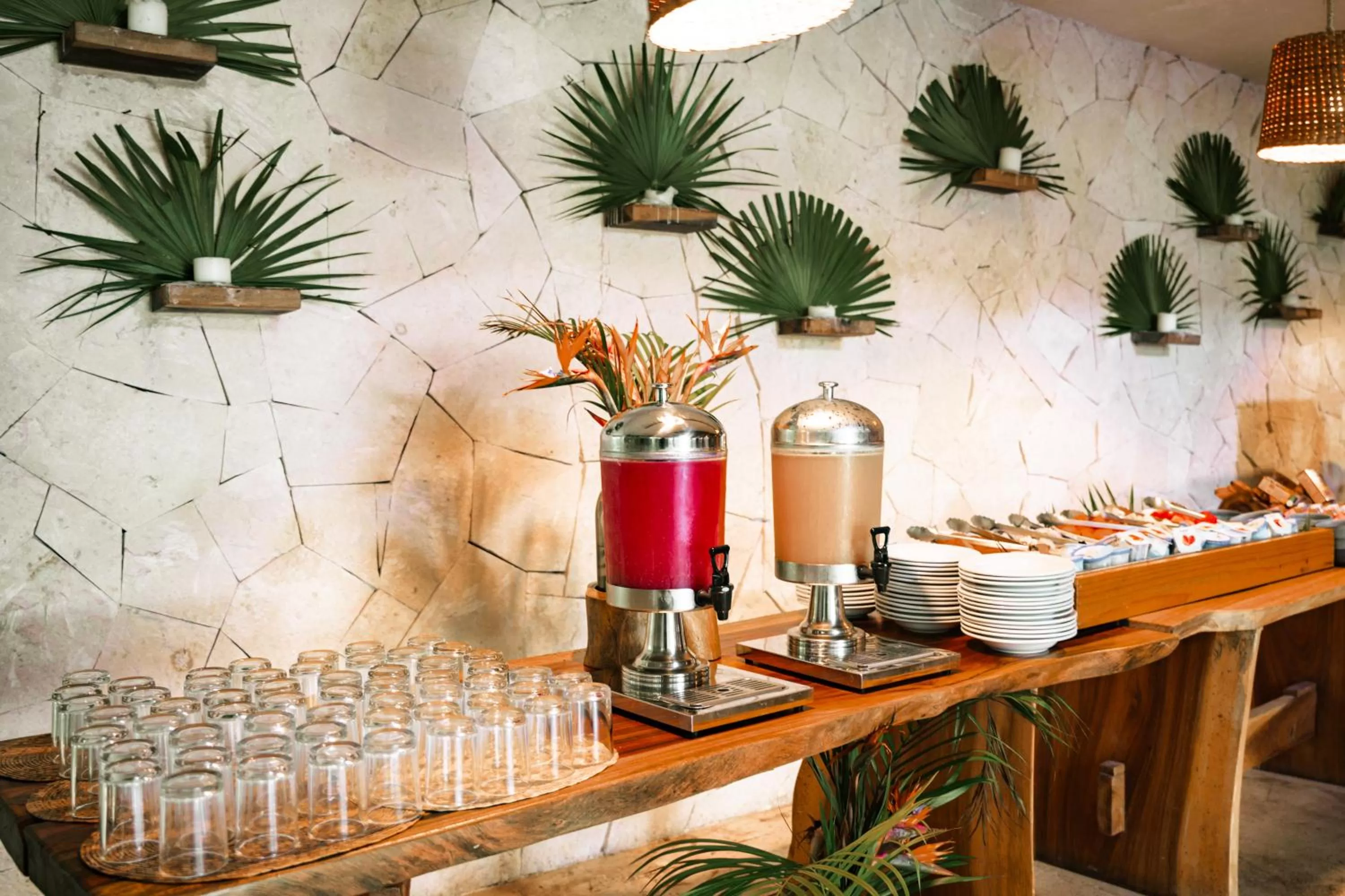 Breakfast in Petit Lafitte Beach Front Hotel & Bungalows