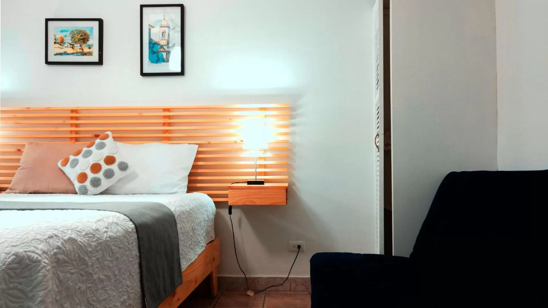 Bed in Trebol Amarillo Bed & Breakfast