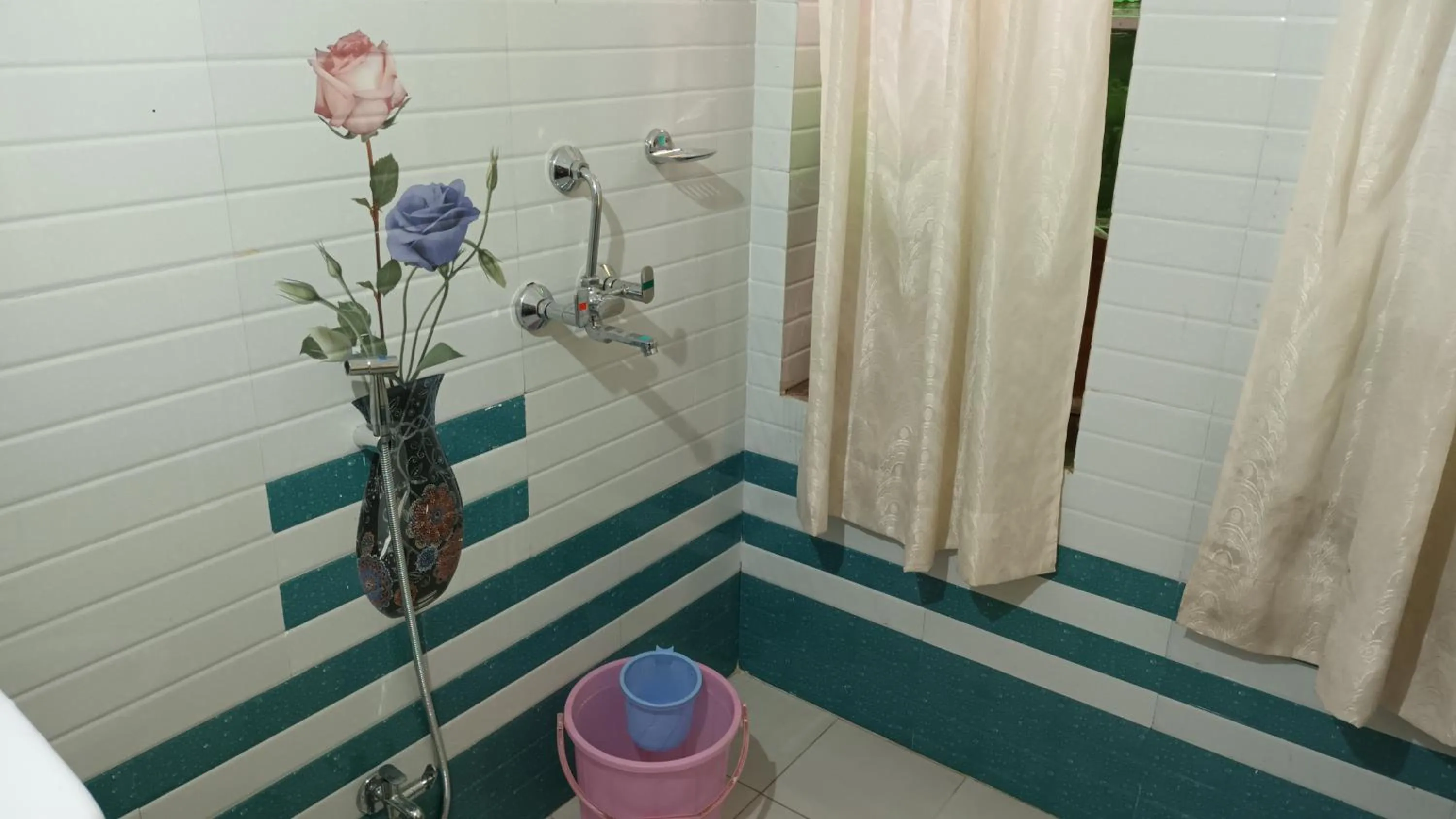 Toilet in Jag Niwas Guest House & pure veg restaurant