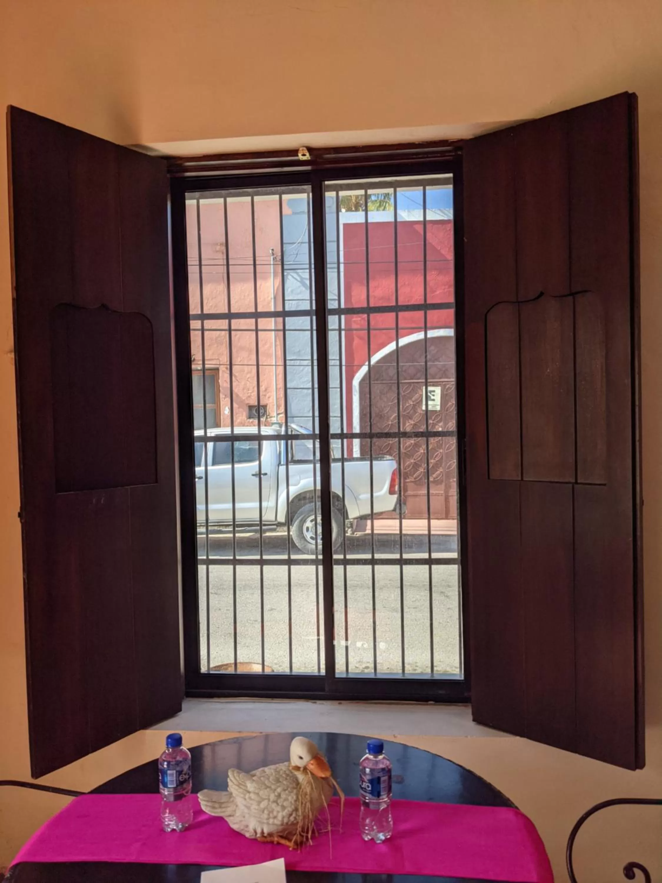 Quiet street view in Casa Aluxes Hotel