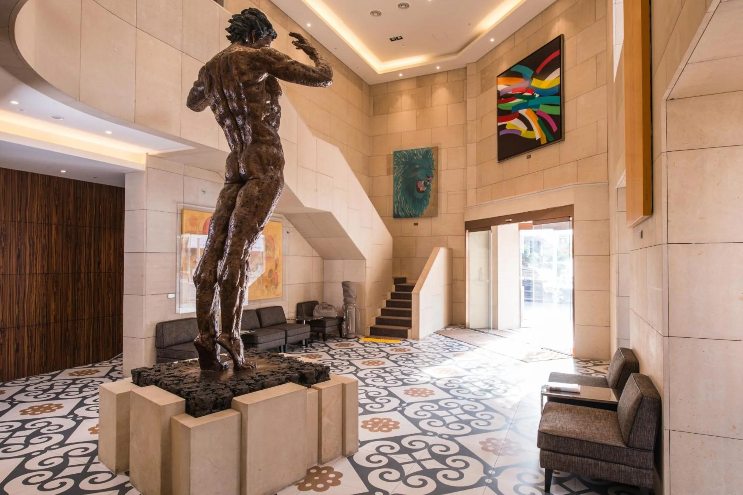 Lobby or reception in Hotel Leo