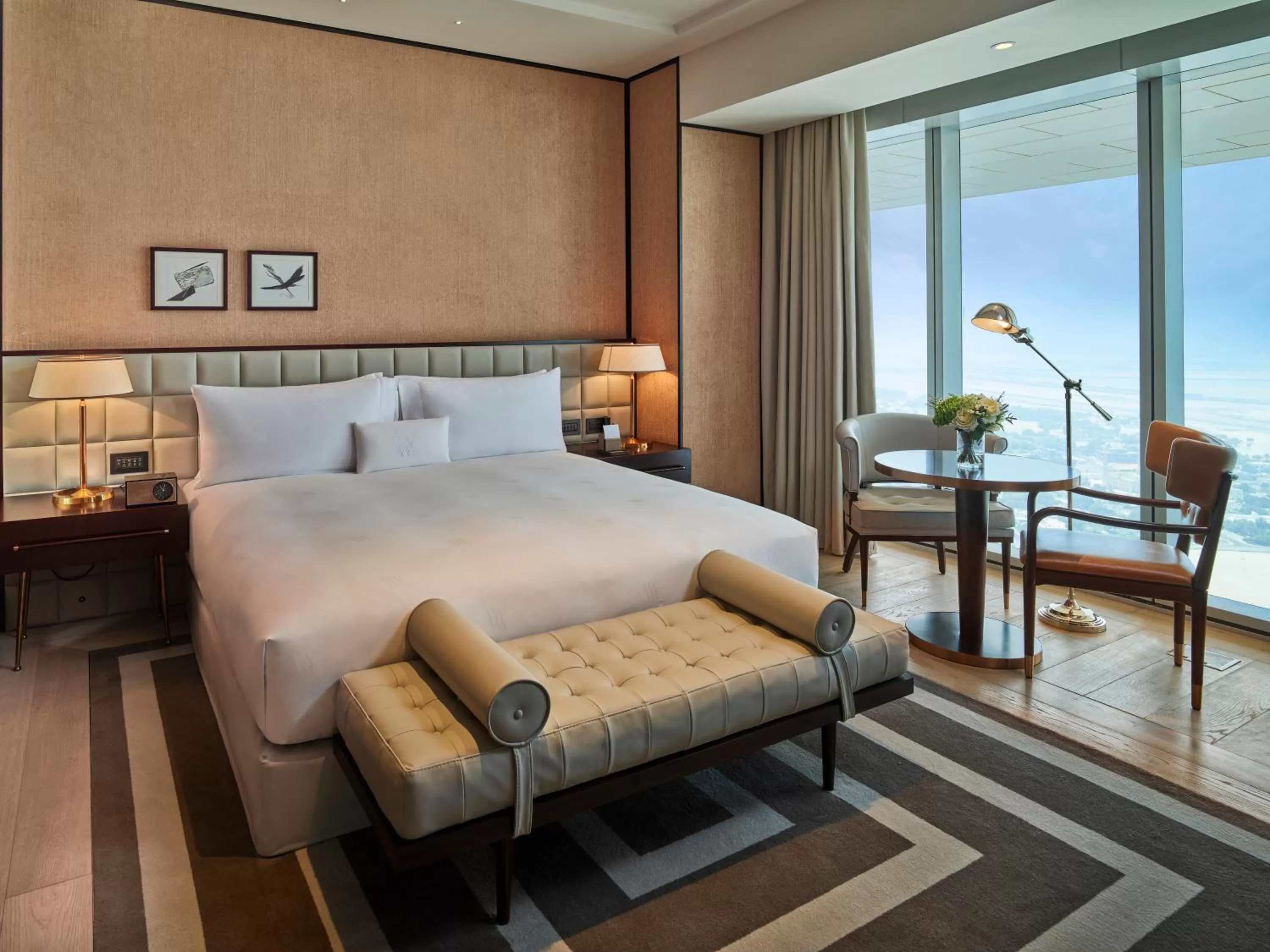 Bed in Waldorf Astoria Dubai International Financial Centre