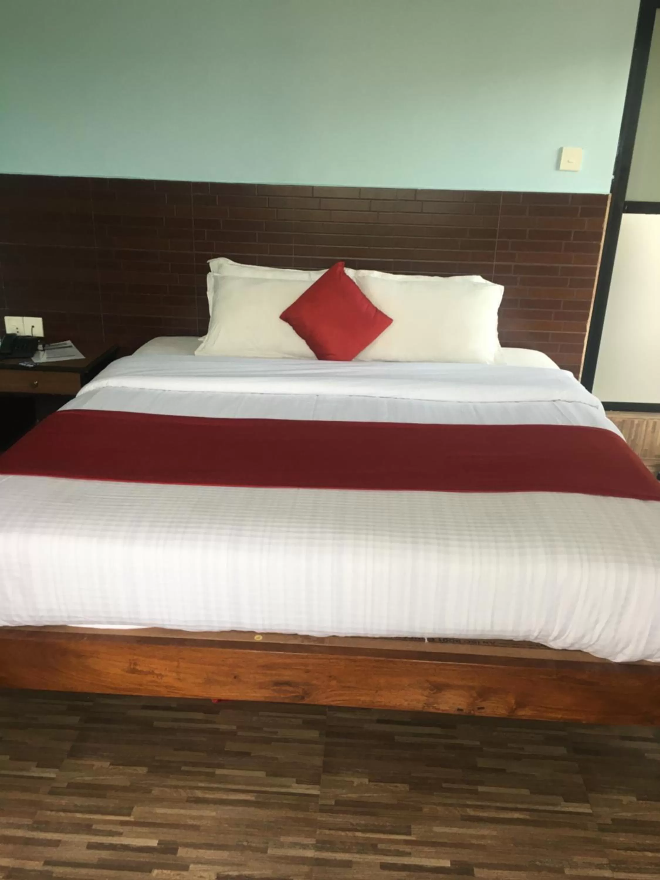 Bed in The North Face Inn