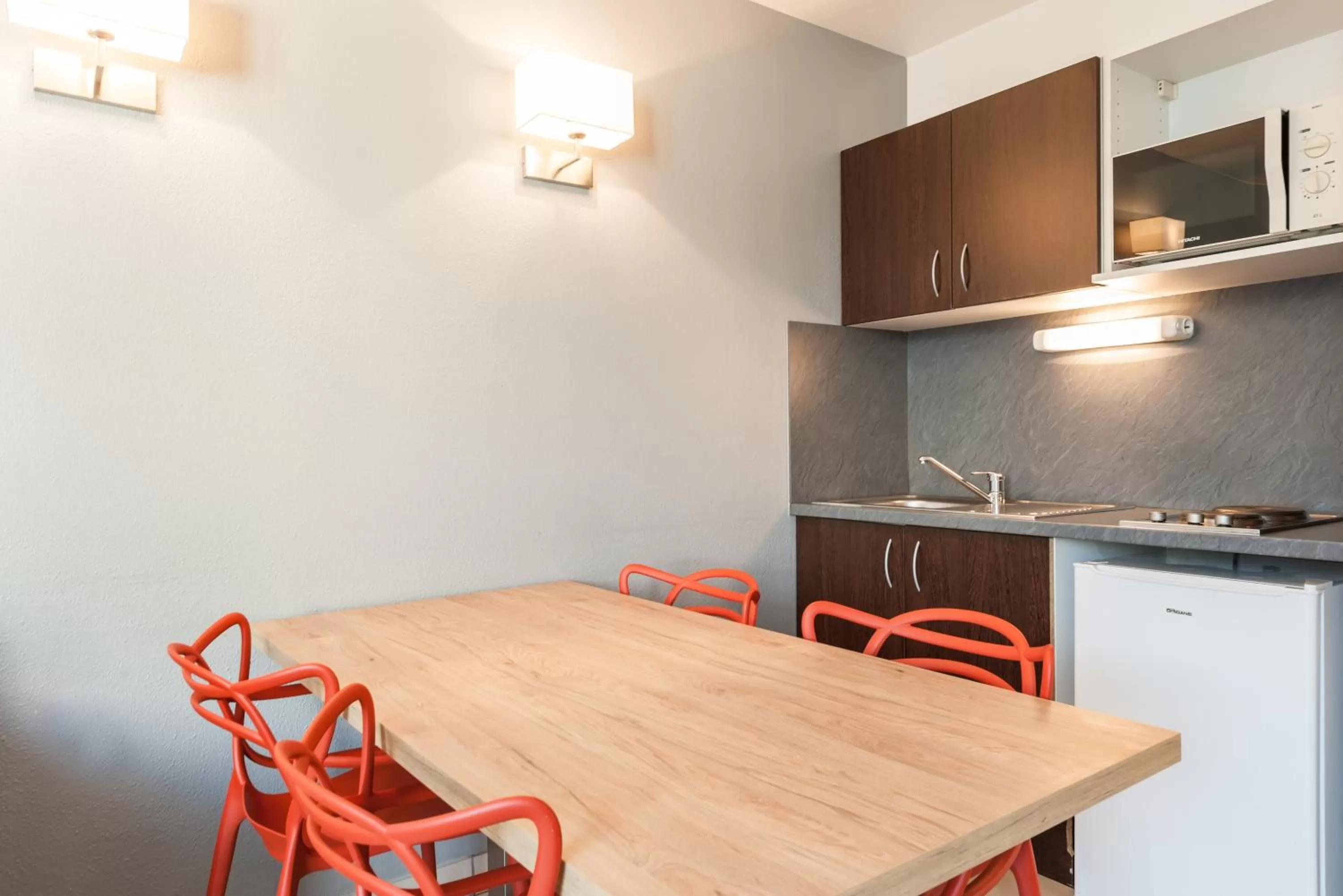Kitchen or kitchenette in Residhotel Le Grand Prado