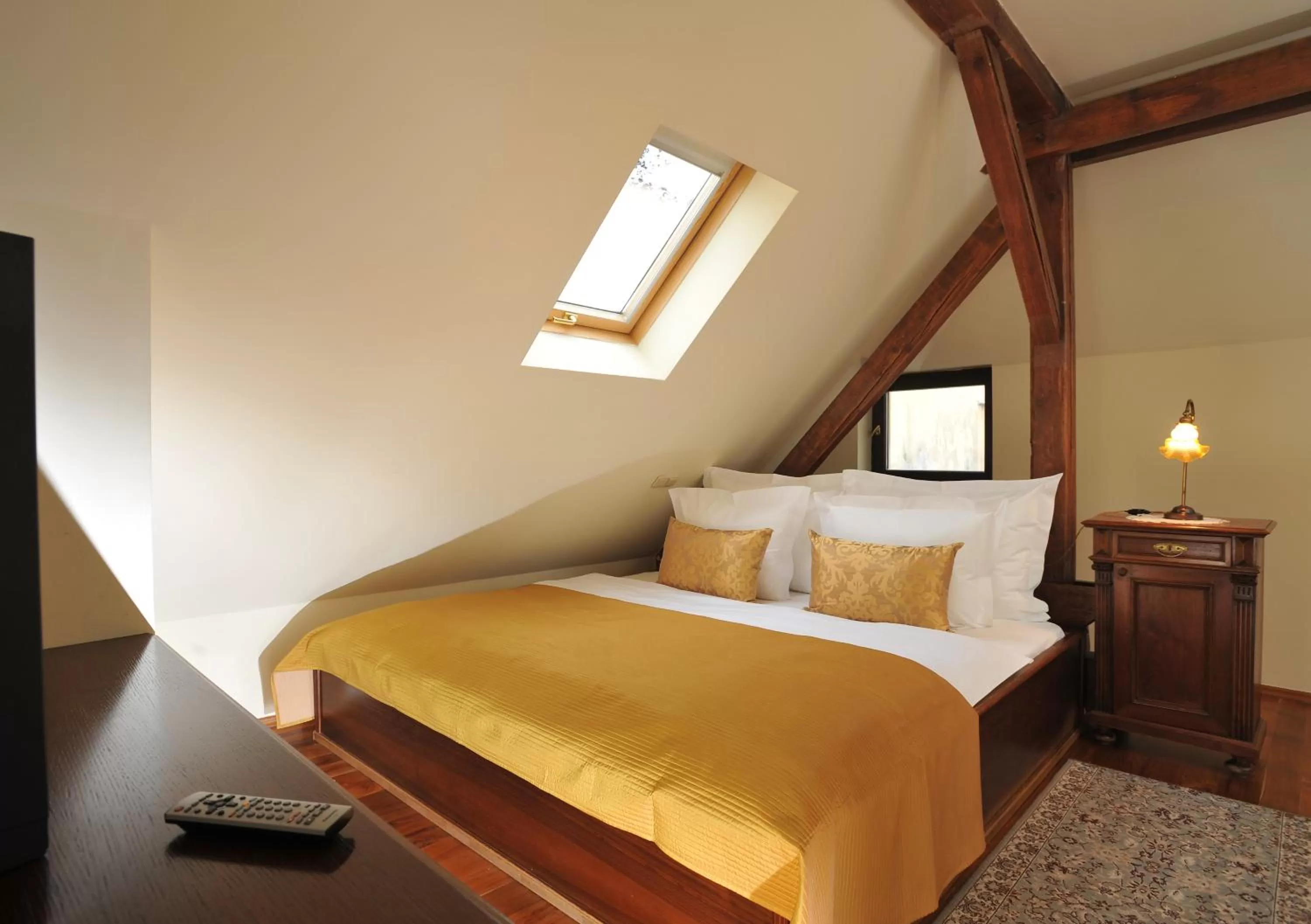 Bed in Grand Hotel Praha