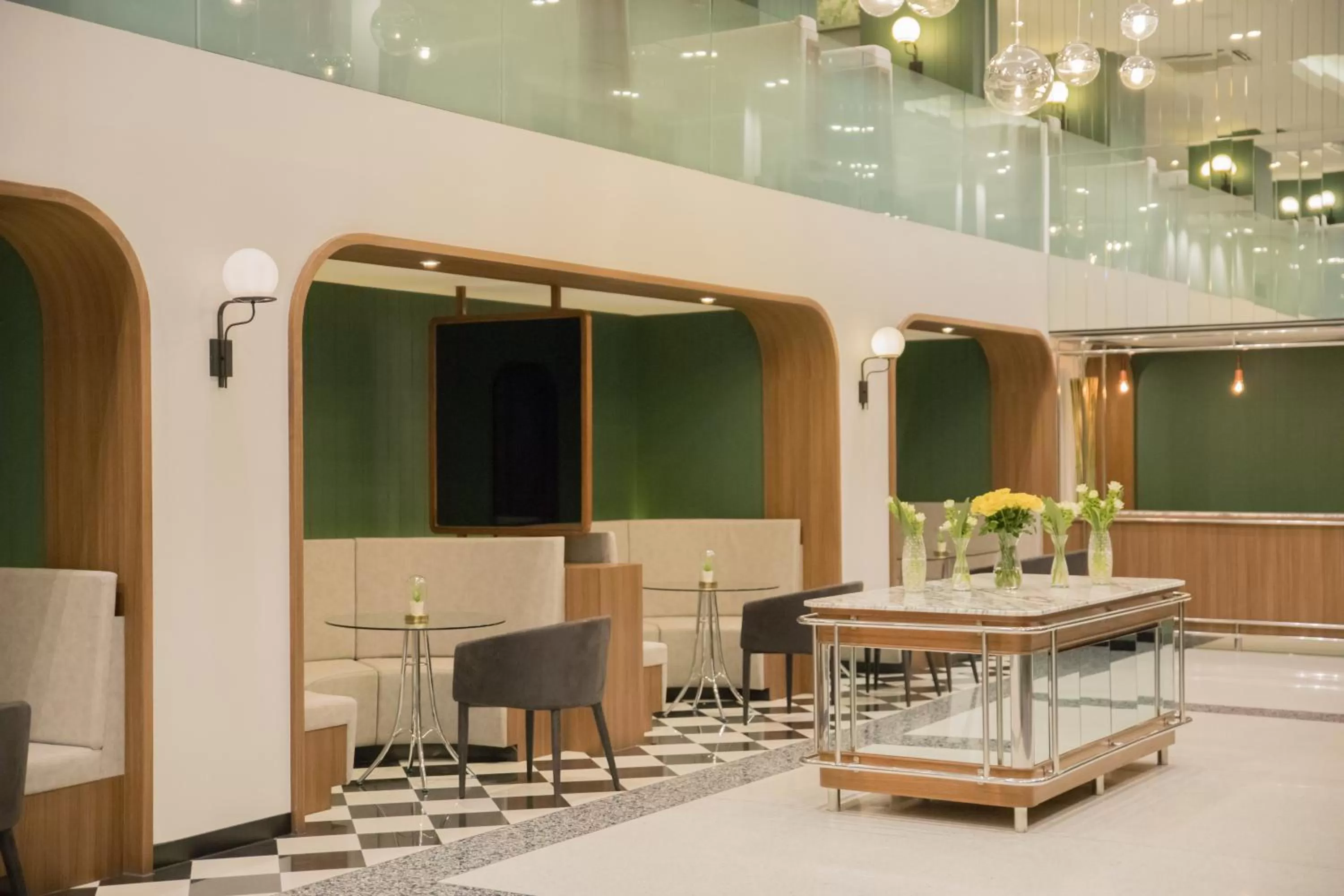 Lobby or reception in Justice Hotel