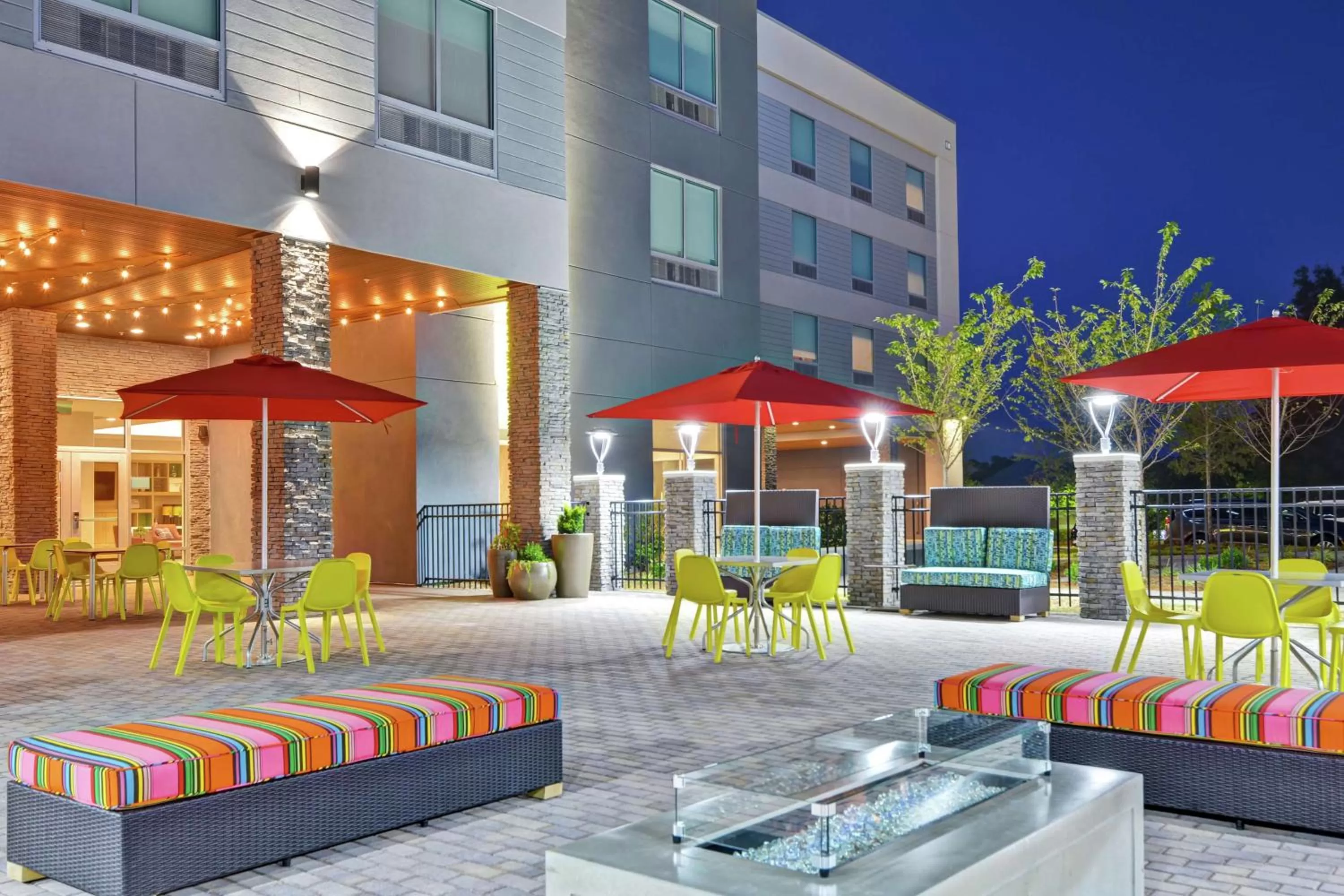 Patio in Home2 Suites By Hilton Charlotte Piper Glen