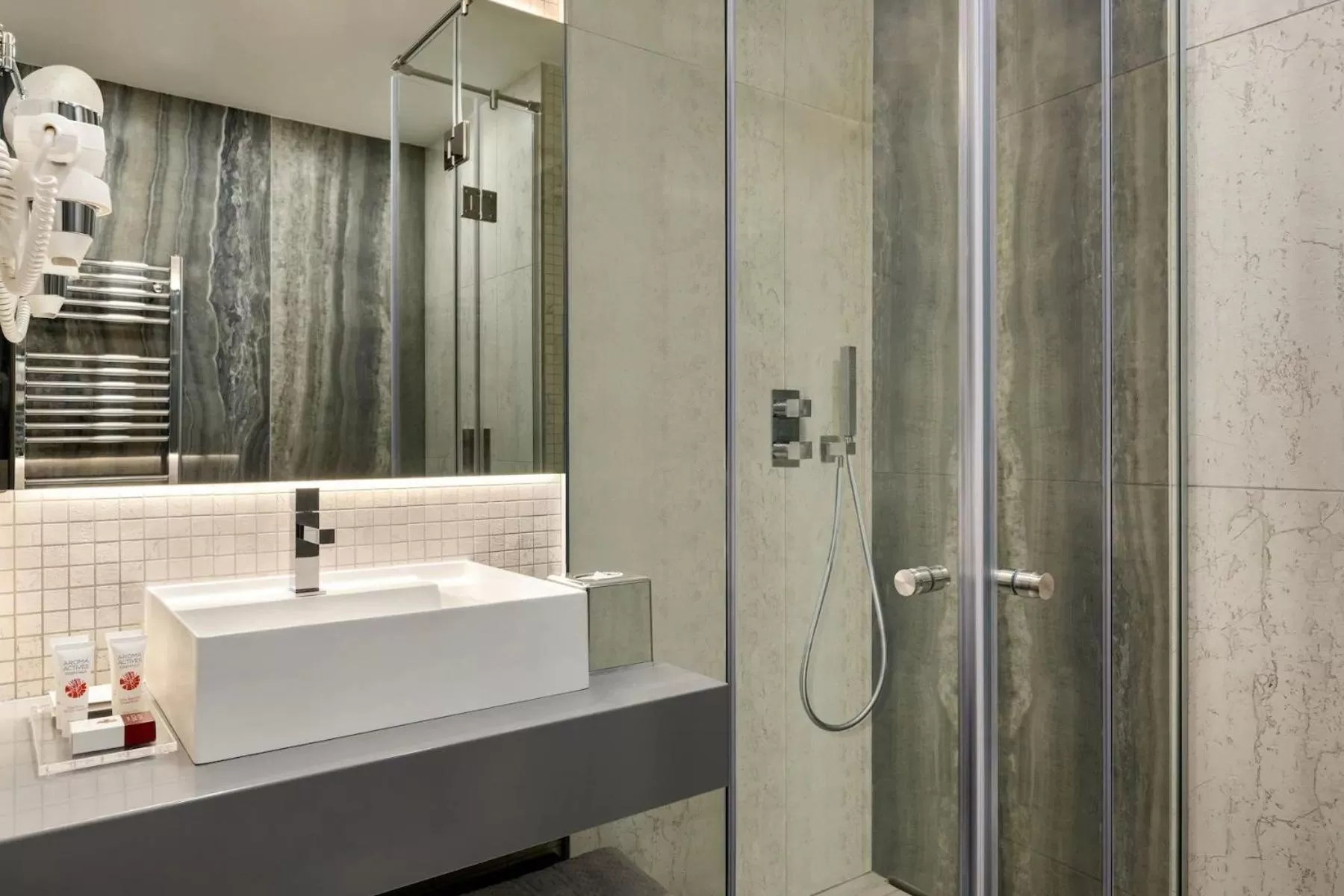 Shower in Ramada by Wyndham Ramnicu Valcea