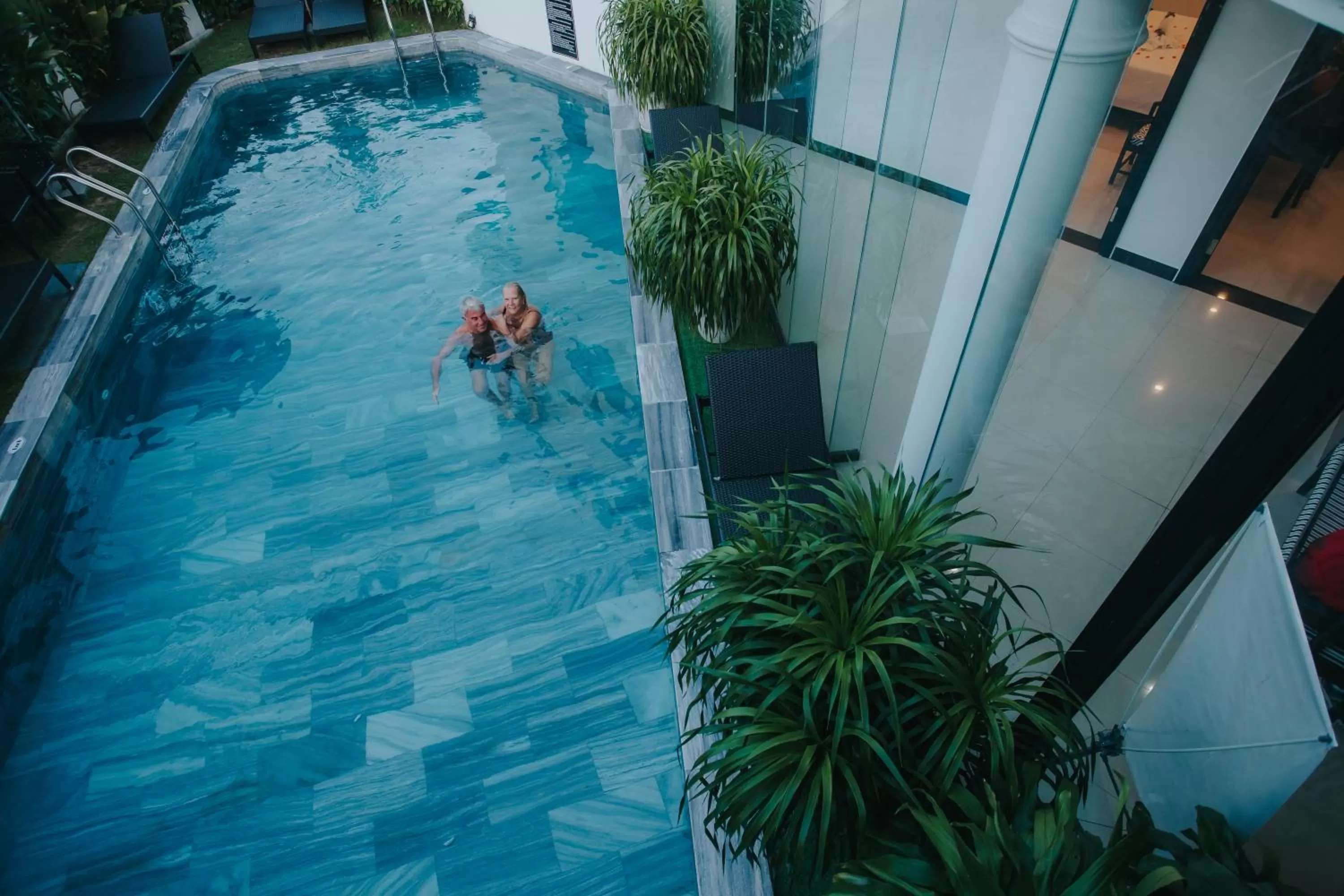 Pool view in Hoianation Villas Hotel