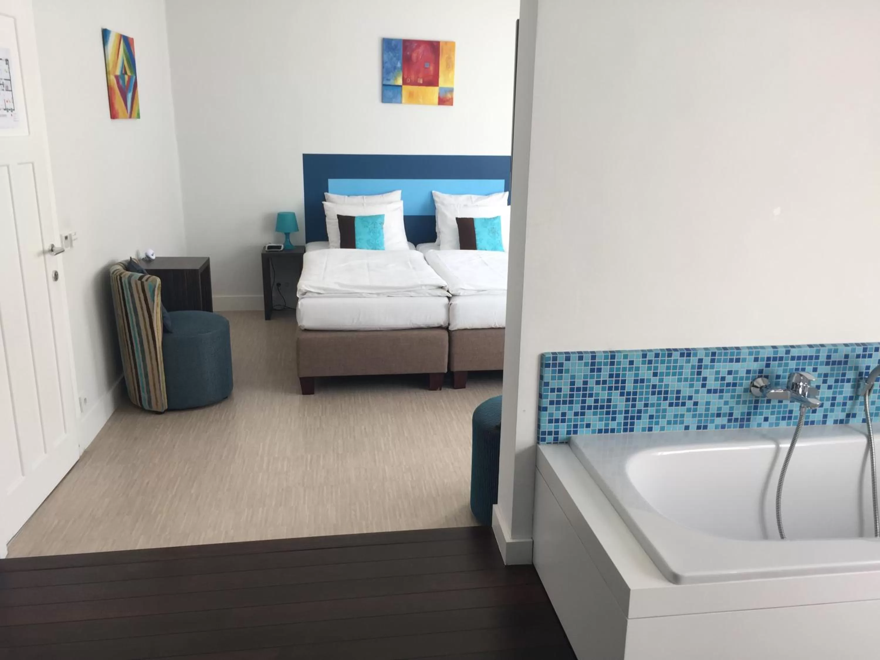 Bathroom, Bed in B&B Sabbajon