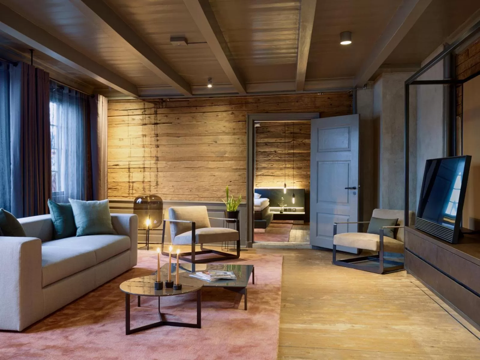 Living room in Tollboden Hotell - Unike Hoteller