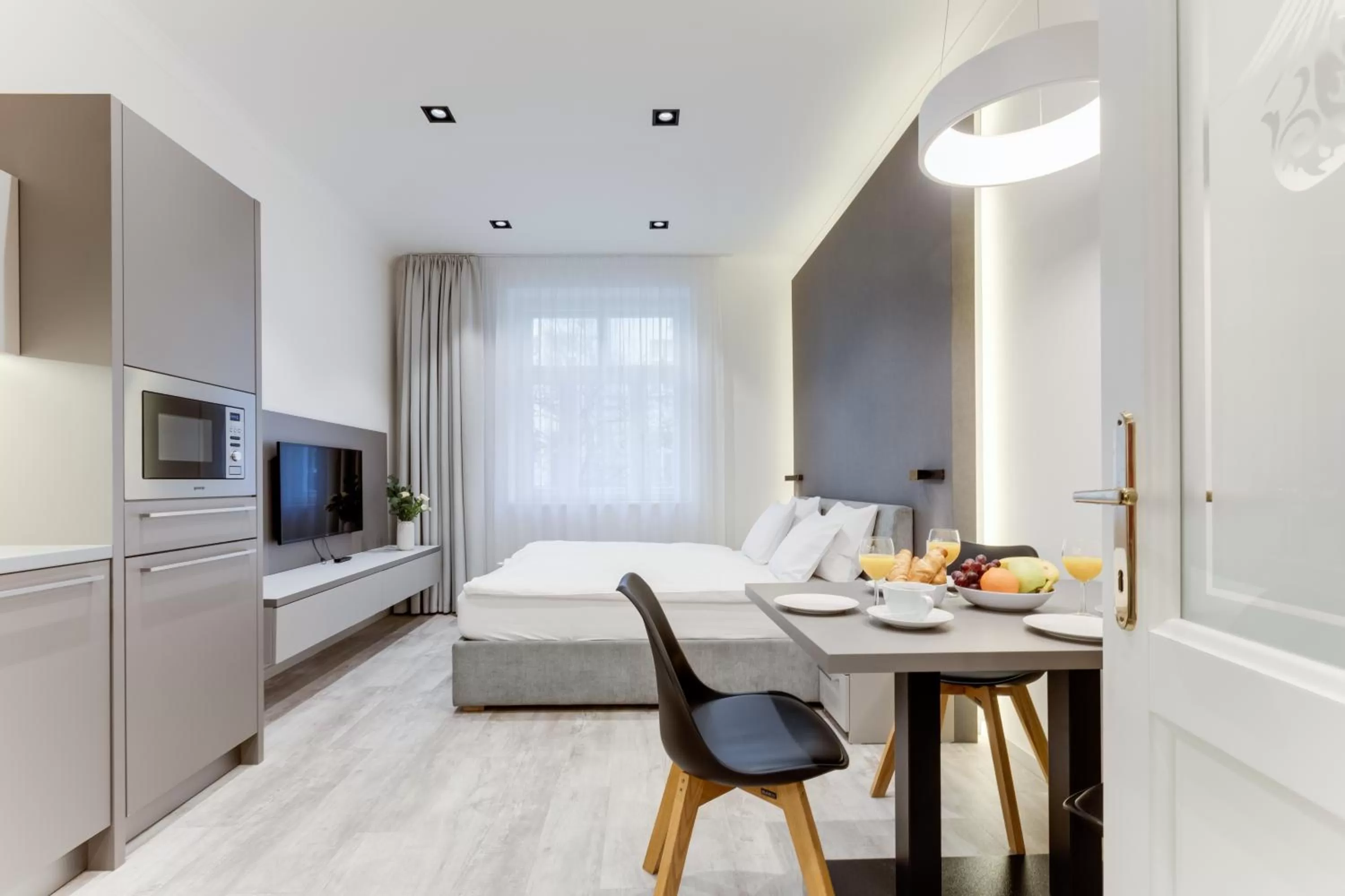 Photo of the whole room, Bed in Lampi Aparthotel Prague