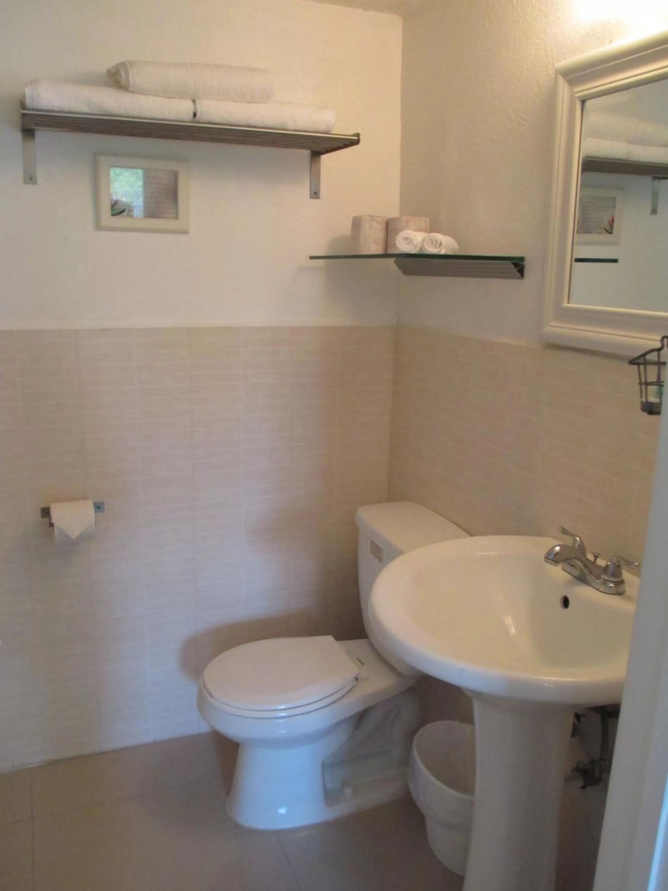 Toilet in Shalimar Motel