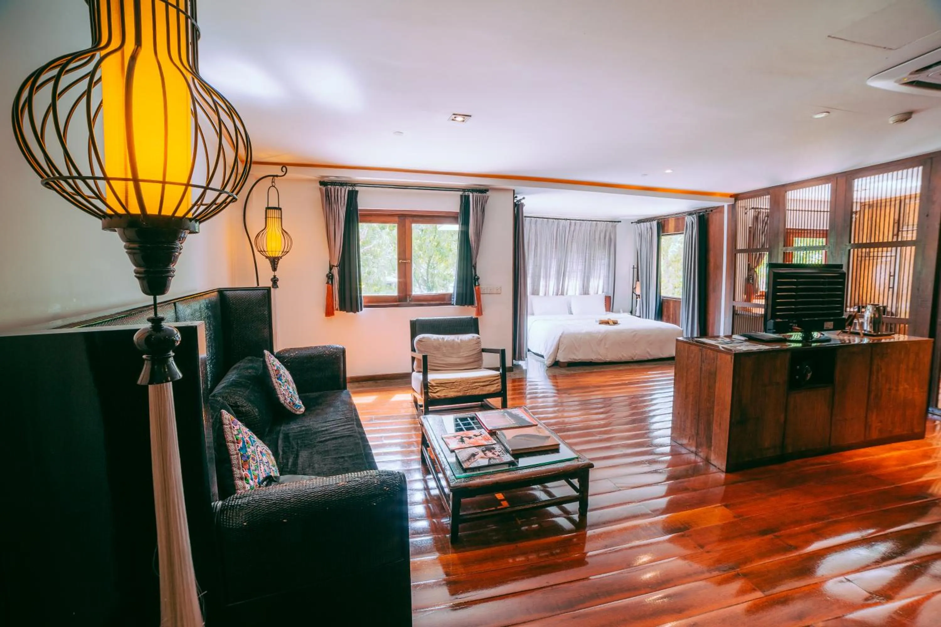 Seating area, Bed in Villa Samadhi by Samadhi Age 12 and Above Only