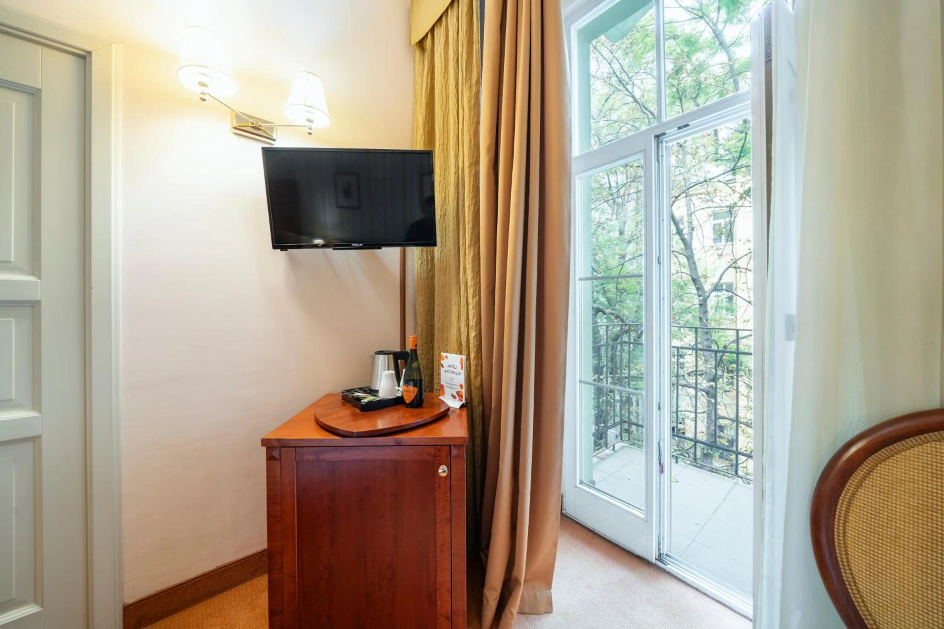 Balcony/Terrace in Hotel Raffaello Prague