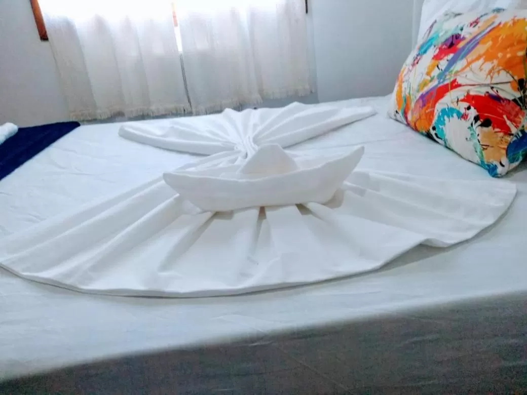 Bed in Pousada Beluga