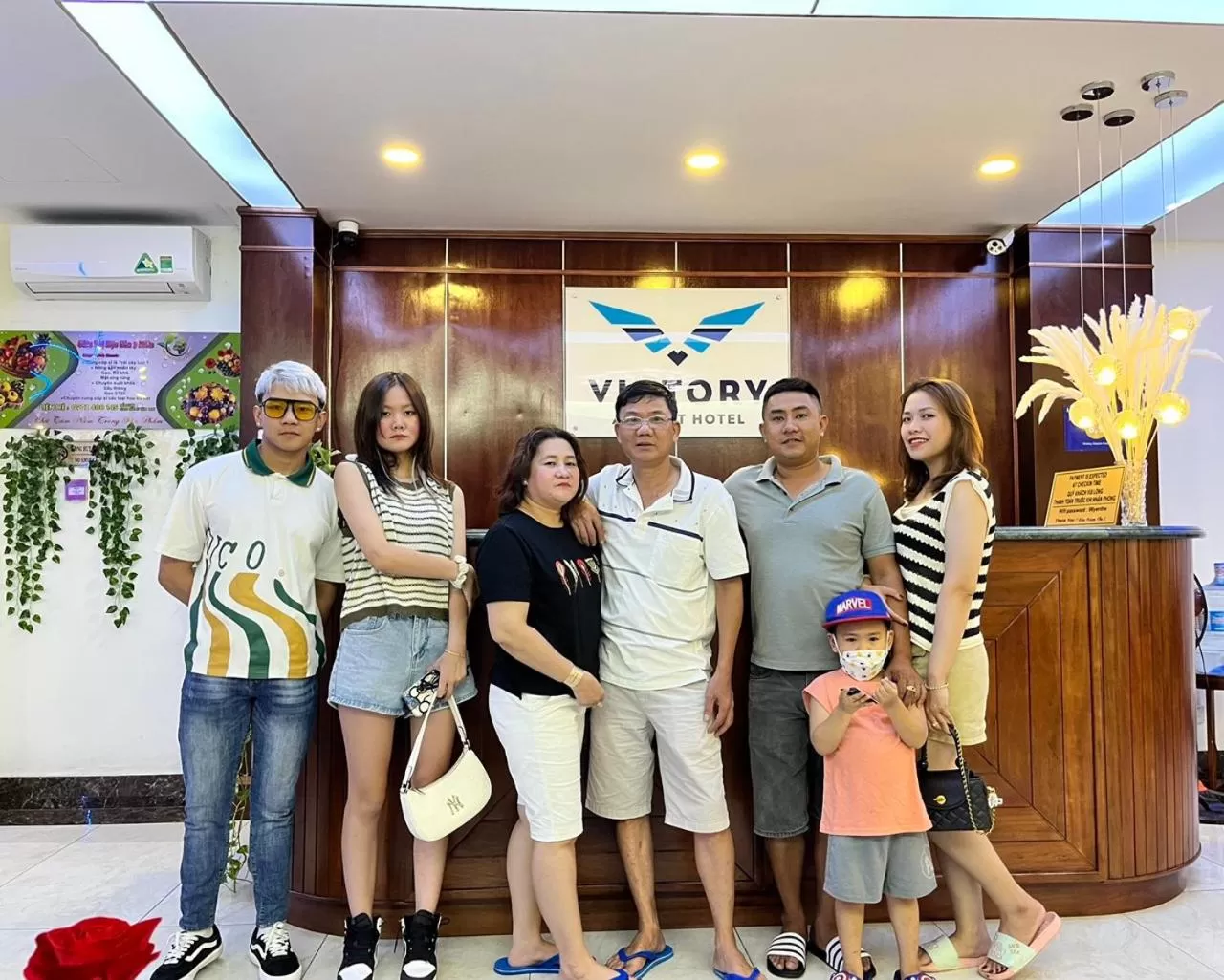 group of guests in Victory Airport Hotel