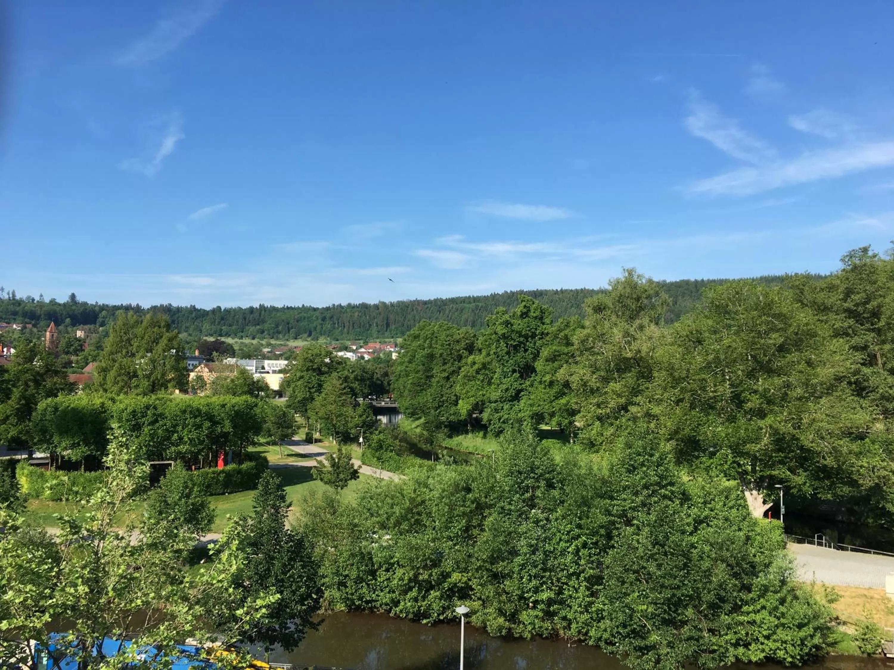 Garden view in Hotel Adler