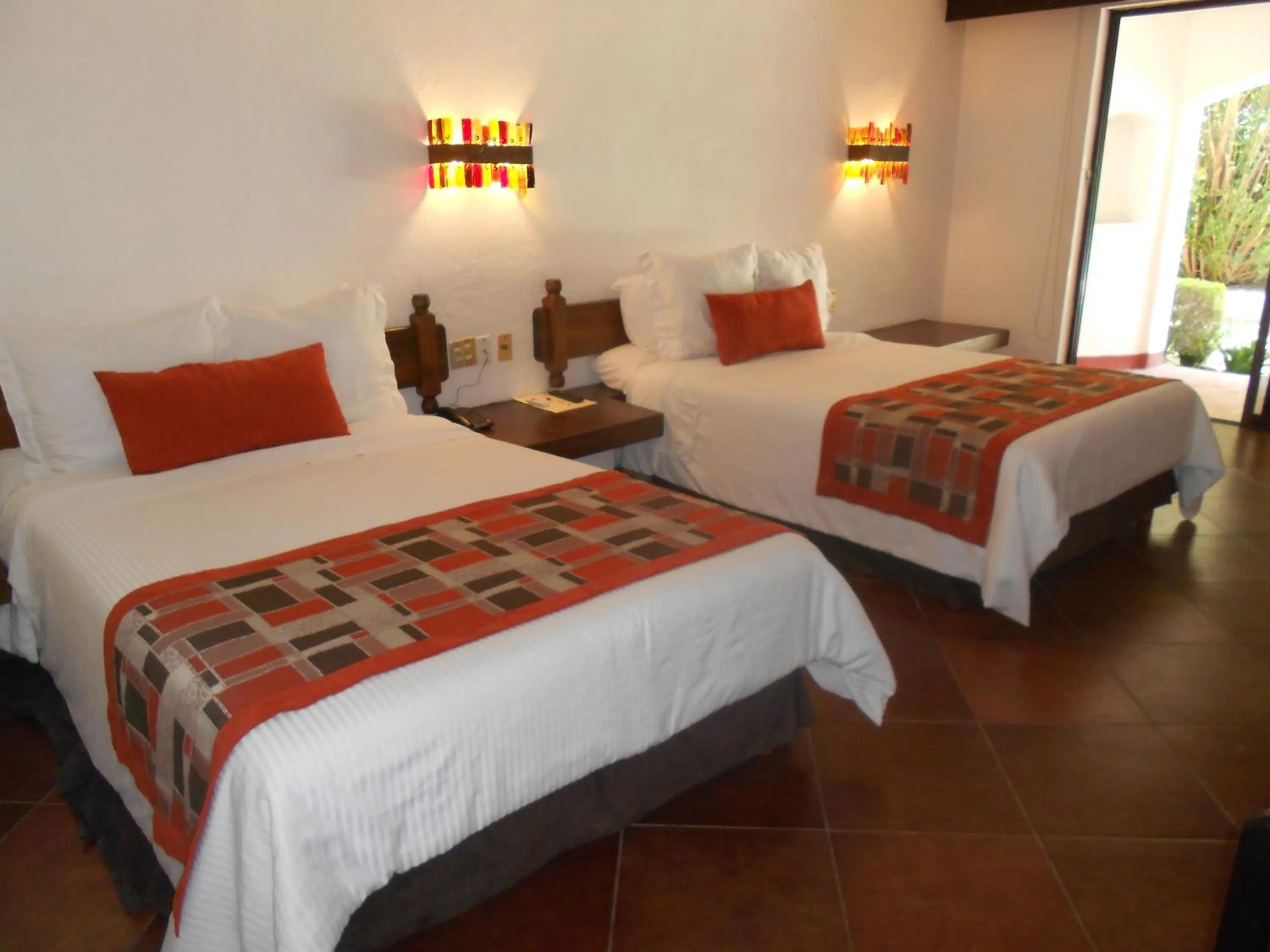 Bed in Hotel Hacienda Taboada (Aguas Termales)