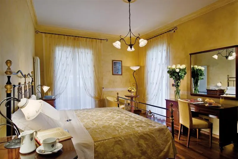 Bedroom, Bed in Hotel Terme Salus