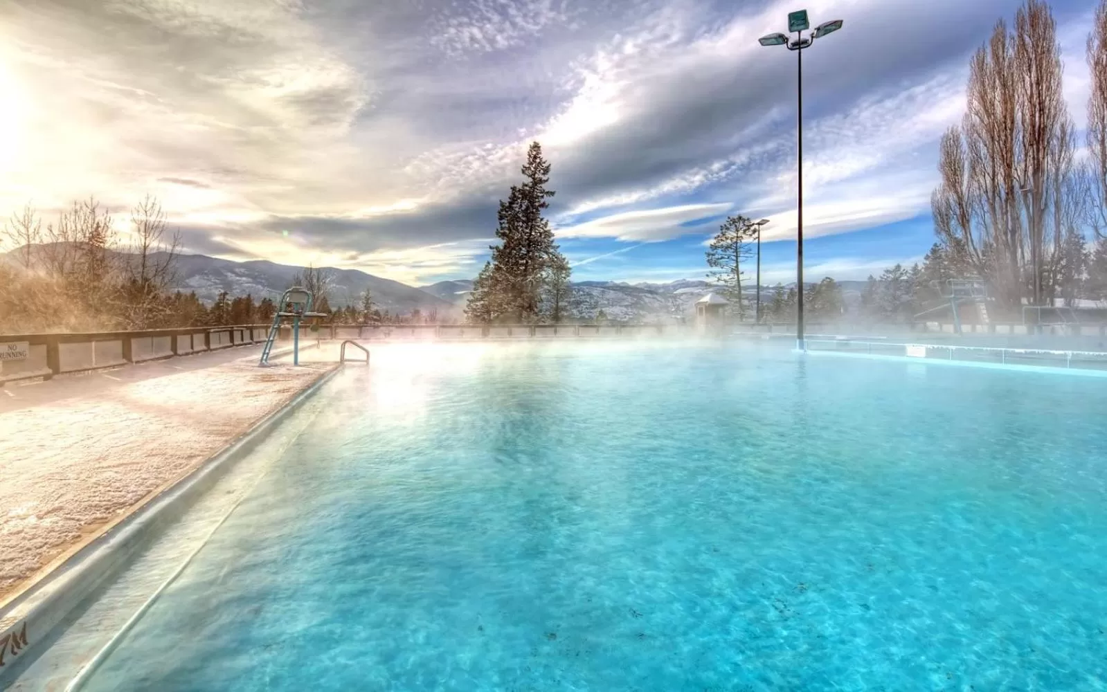 Swimming pool in Fairmont Hot Springs Resort
