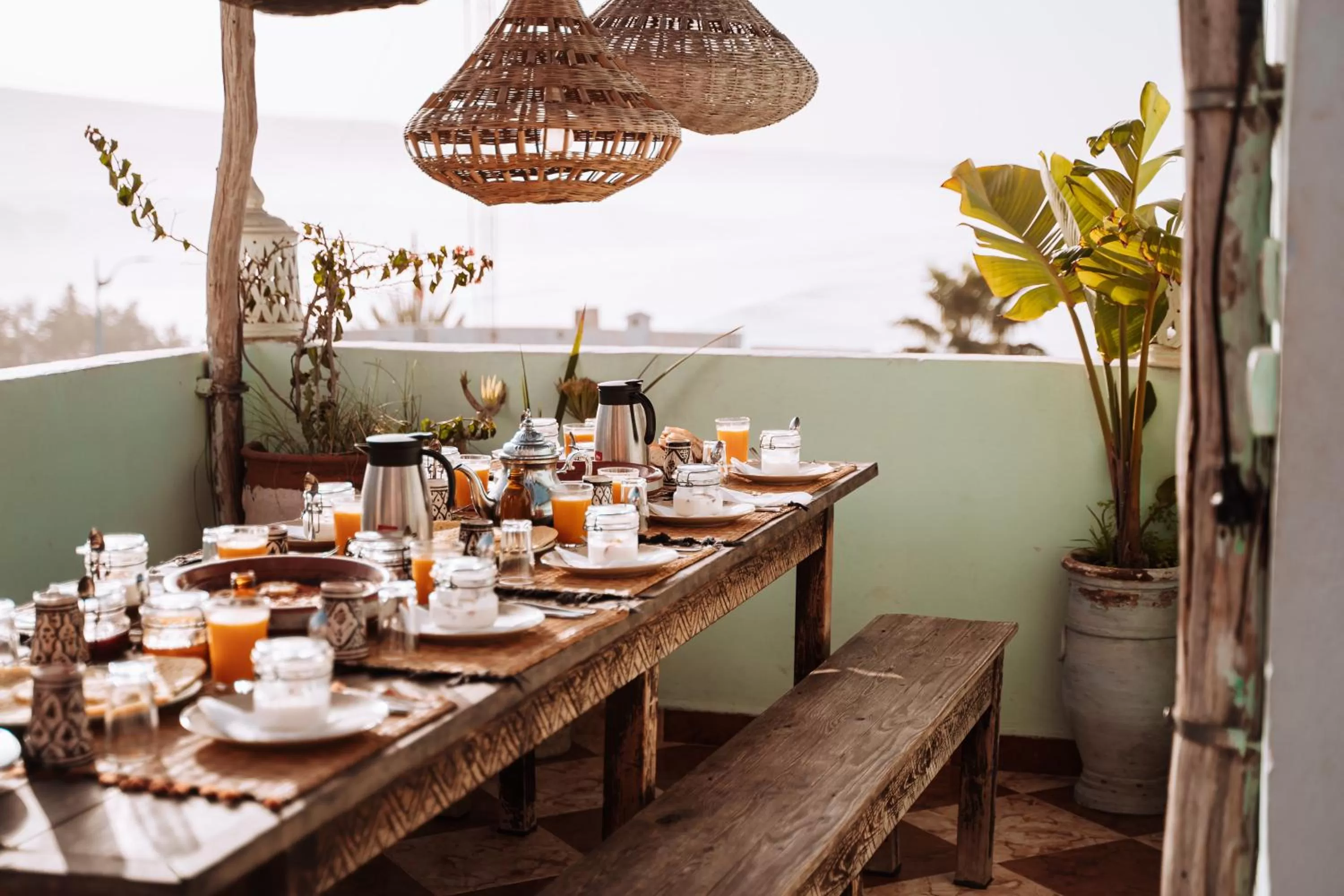 Restaurant/Places to Eat in Amayour Surf Hostel