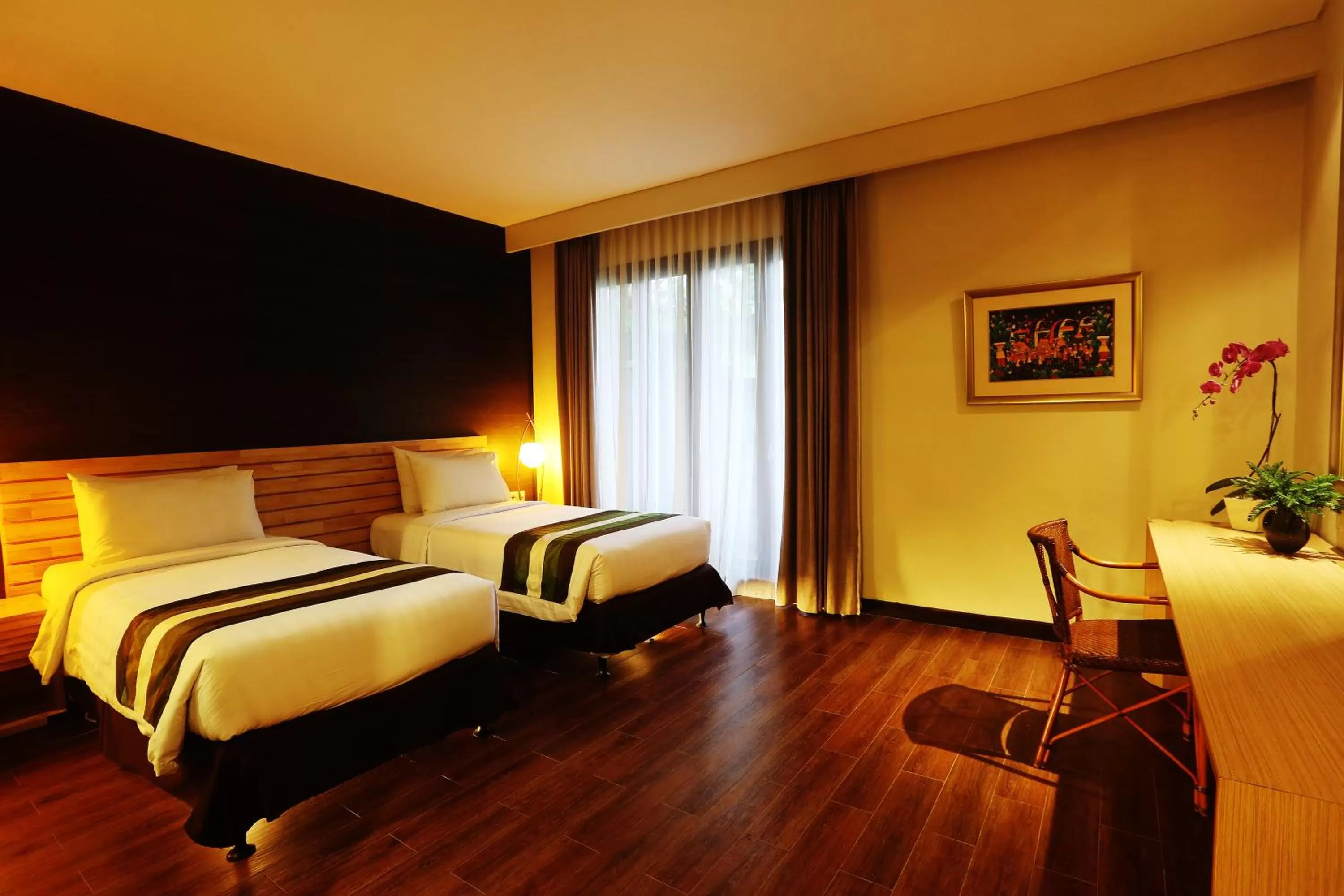 Bed in Grand Whiz Hotel Nusa Dua Bali