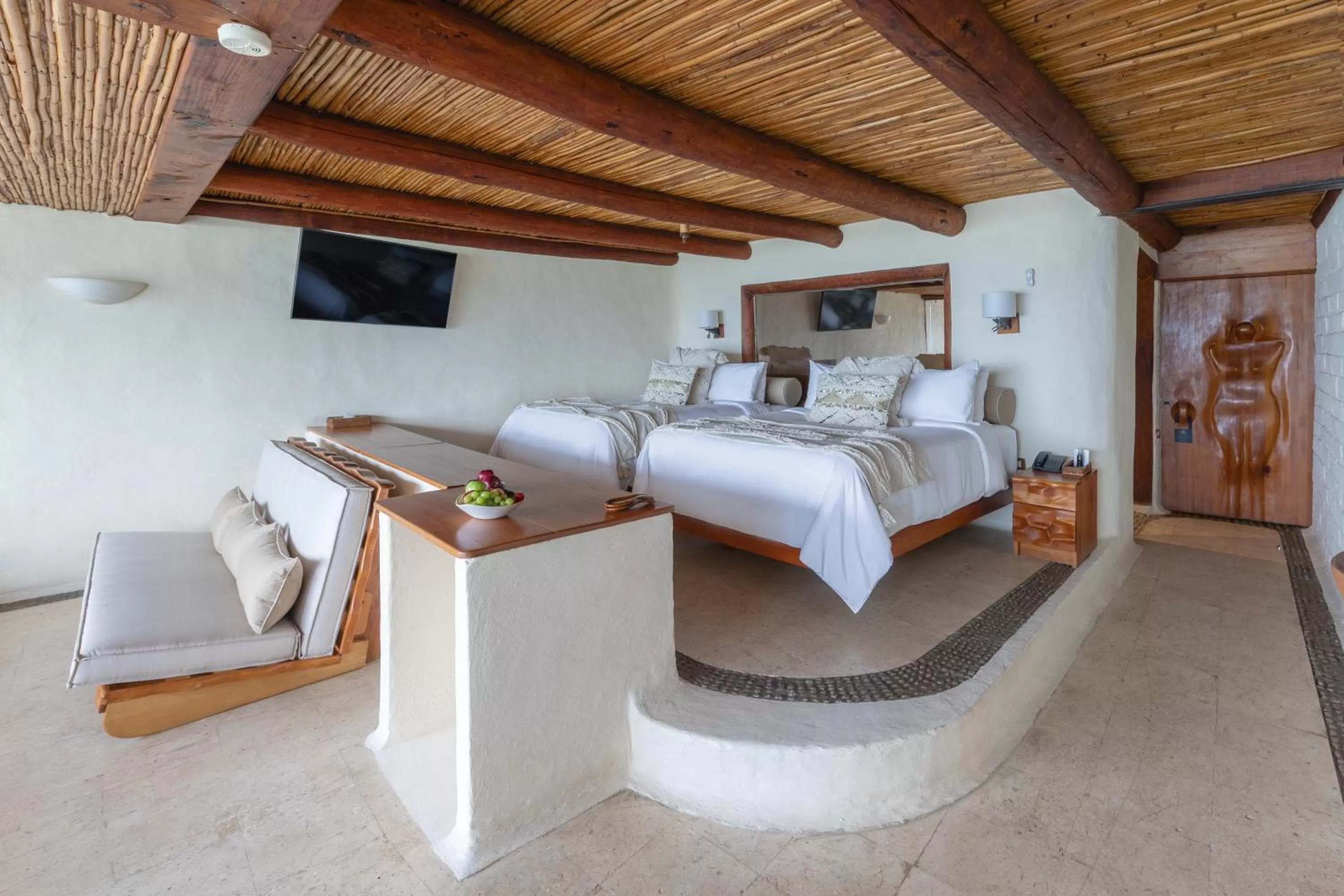Bedroom, Bed in El Santuario Resort & Spa