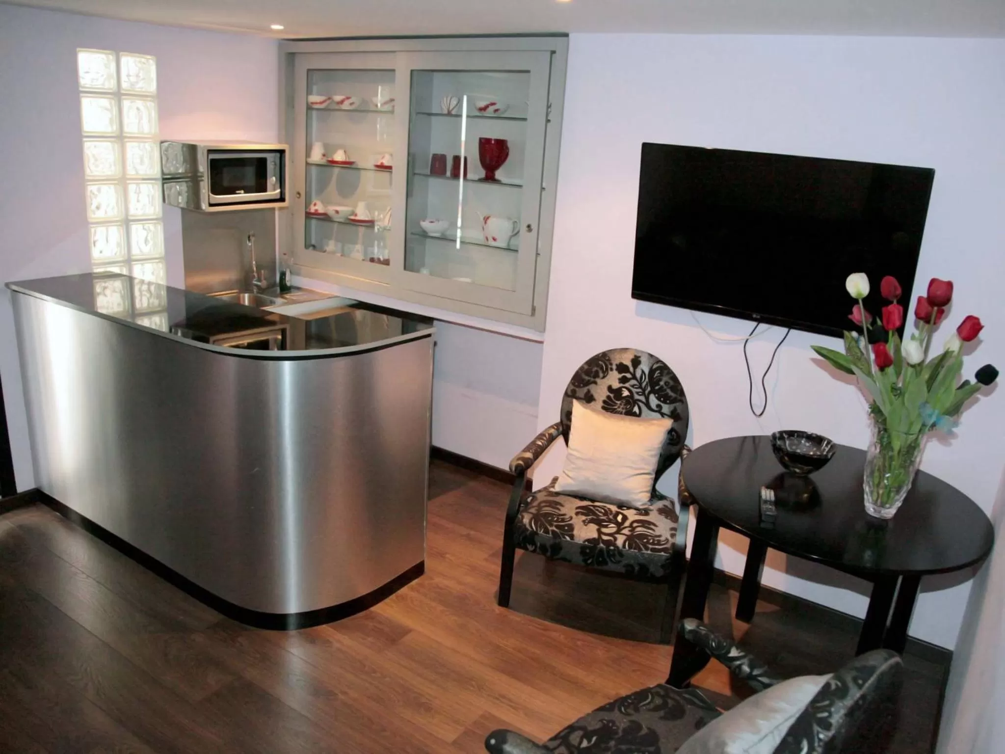 Kitchen or kitchenette in Hotel Tulipa