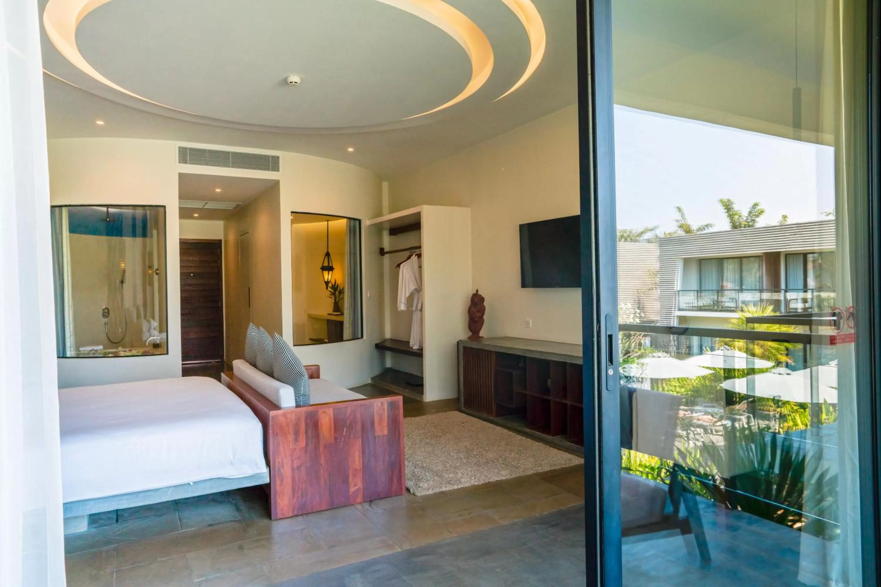 Balcony/Terrace, Bed in The Villa by Metta